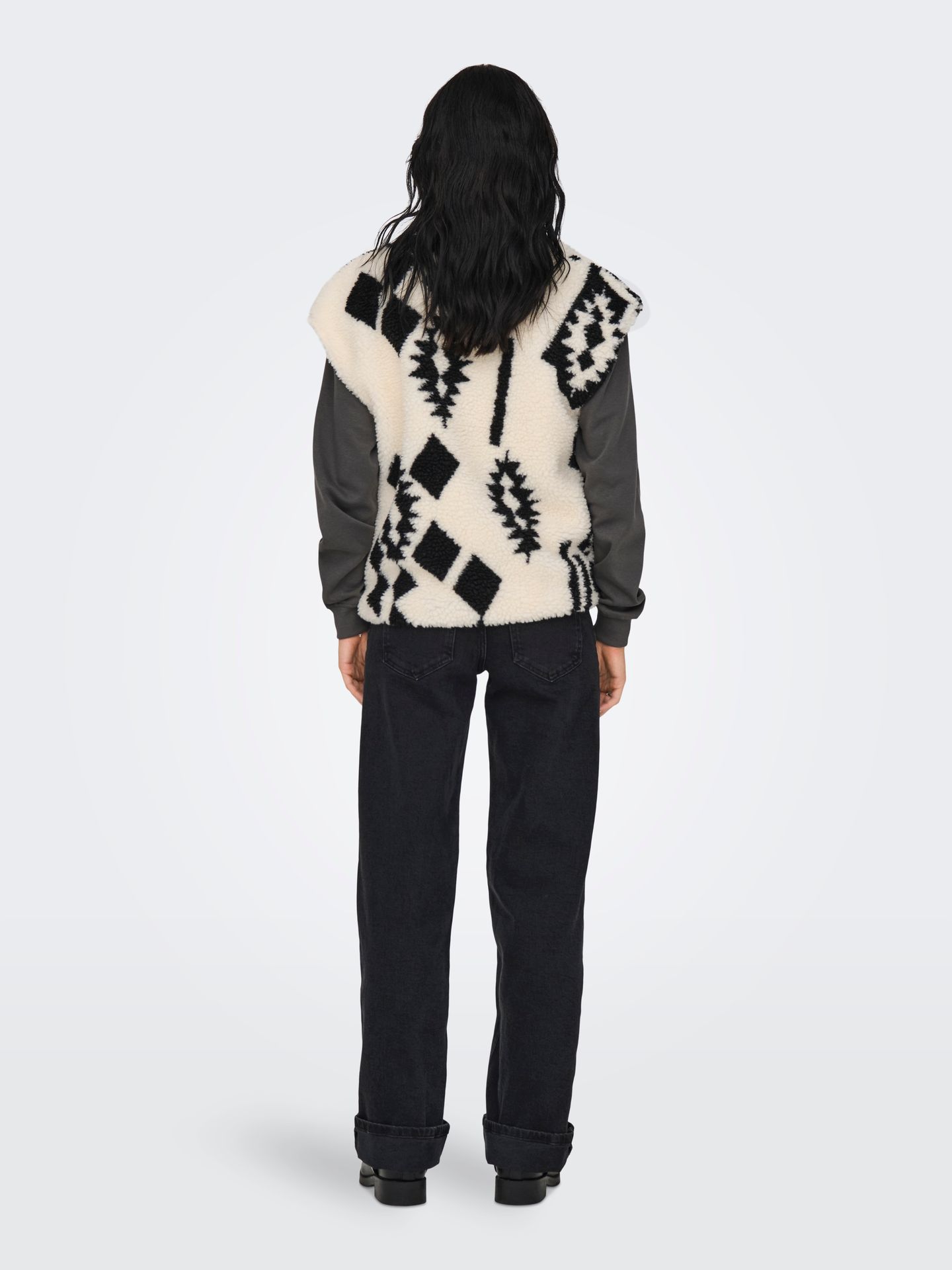 Only ONLPOP TEDDY WAISTCOAT OTW Cloud Dancer/2024 BRODERIE ANGLAISE 2900150979059