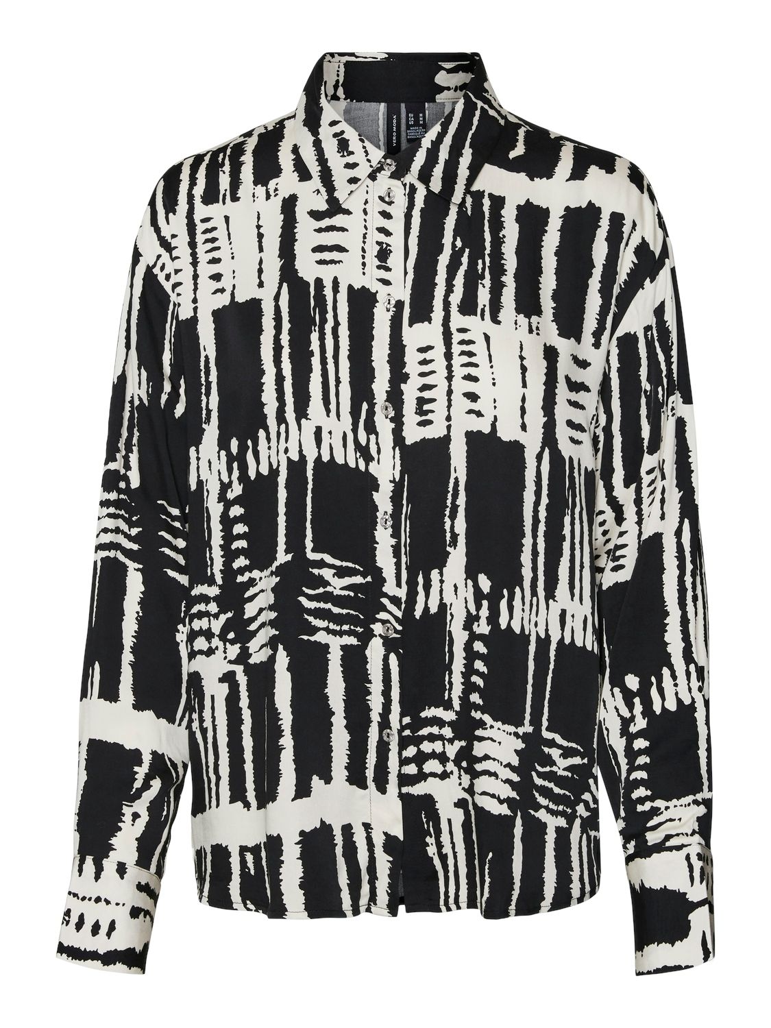 Vero Moda VMCINDY CLEO L/S SHIRT WVN GA Black/COATED 2900150980017