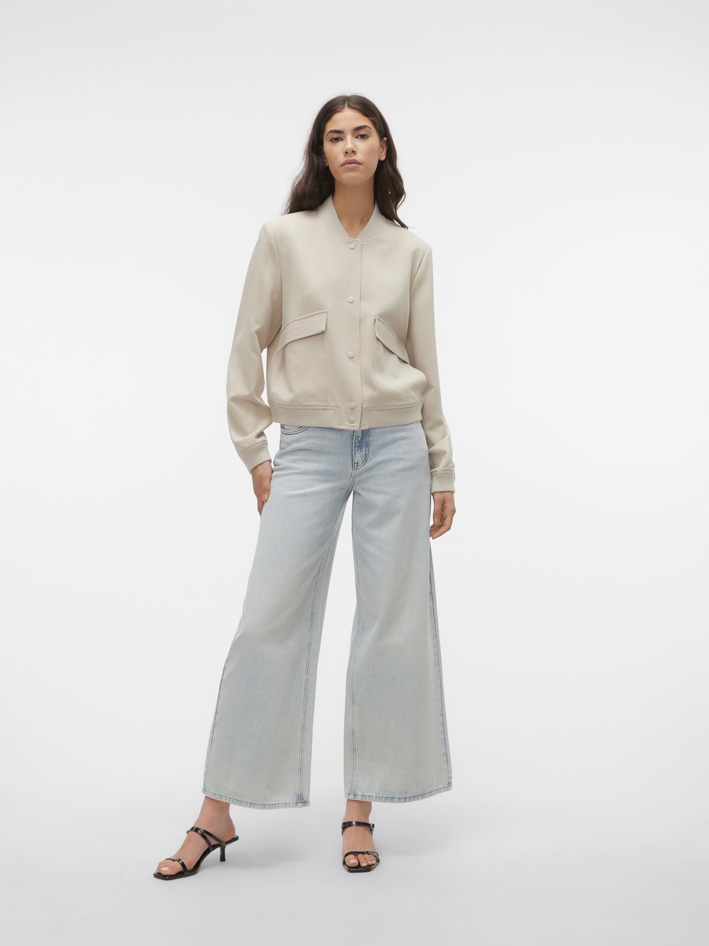 Vero Moda VMAMALA SHORT JACKET NOOS Silver Lining 2900151060039