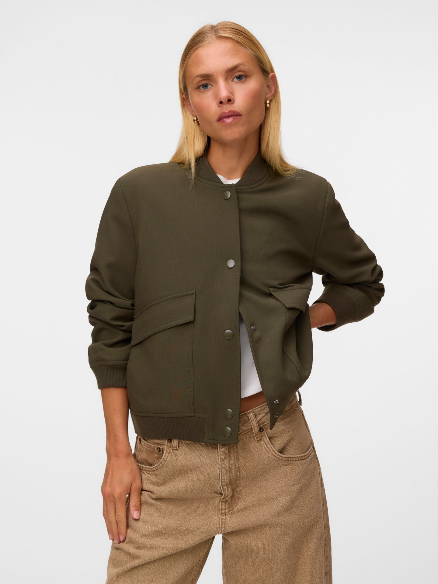 Vero Moda VMAMALA SHORT JACKET NOOS Forest Night 2900168199036