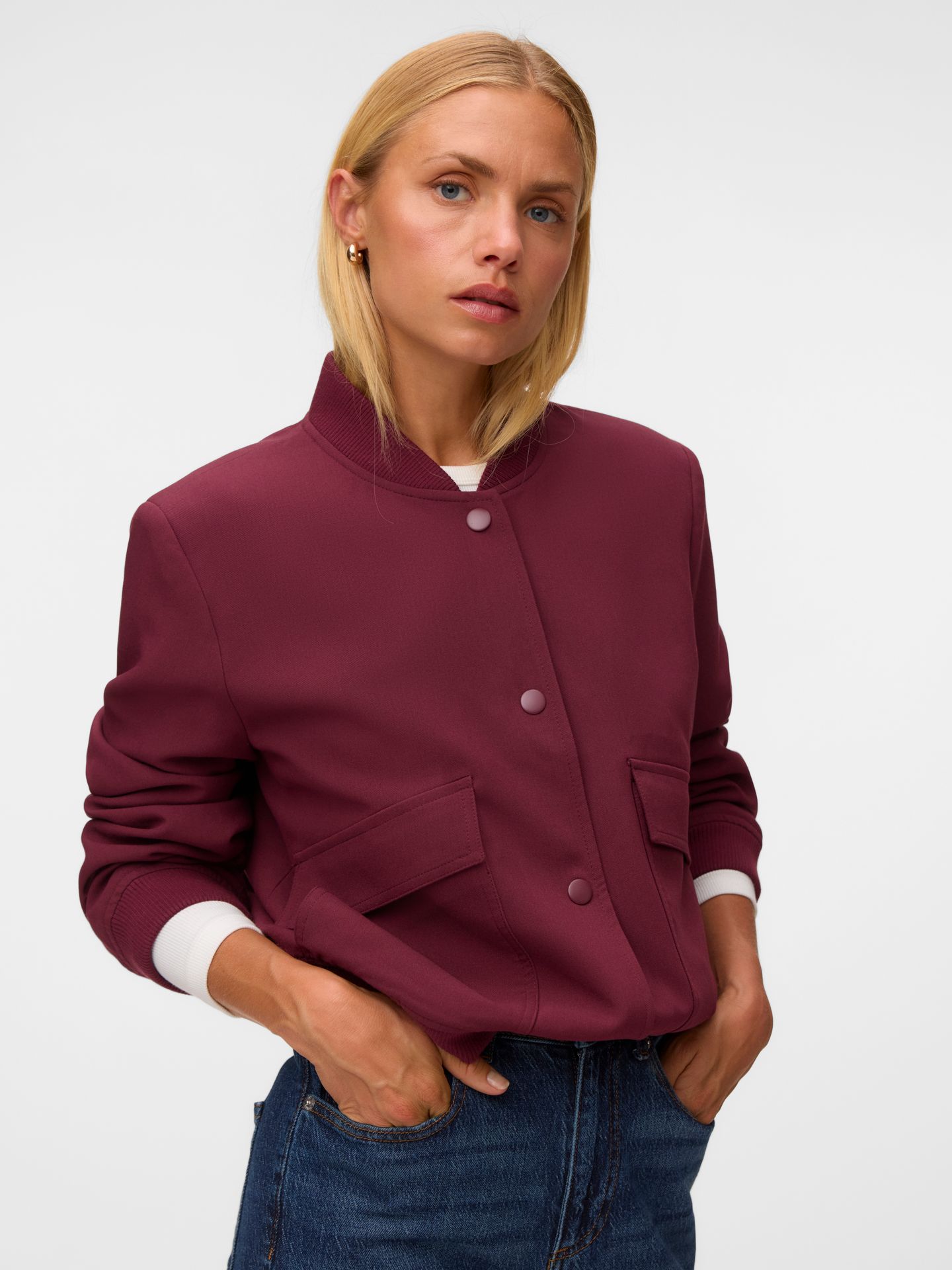 Vero Moda VMAMALA SHORT JACKET NOOS Windsor Wine 2900168198015