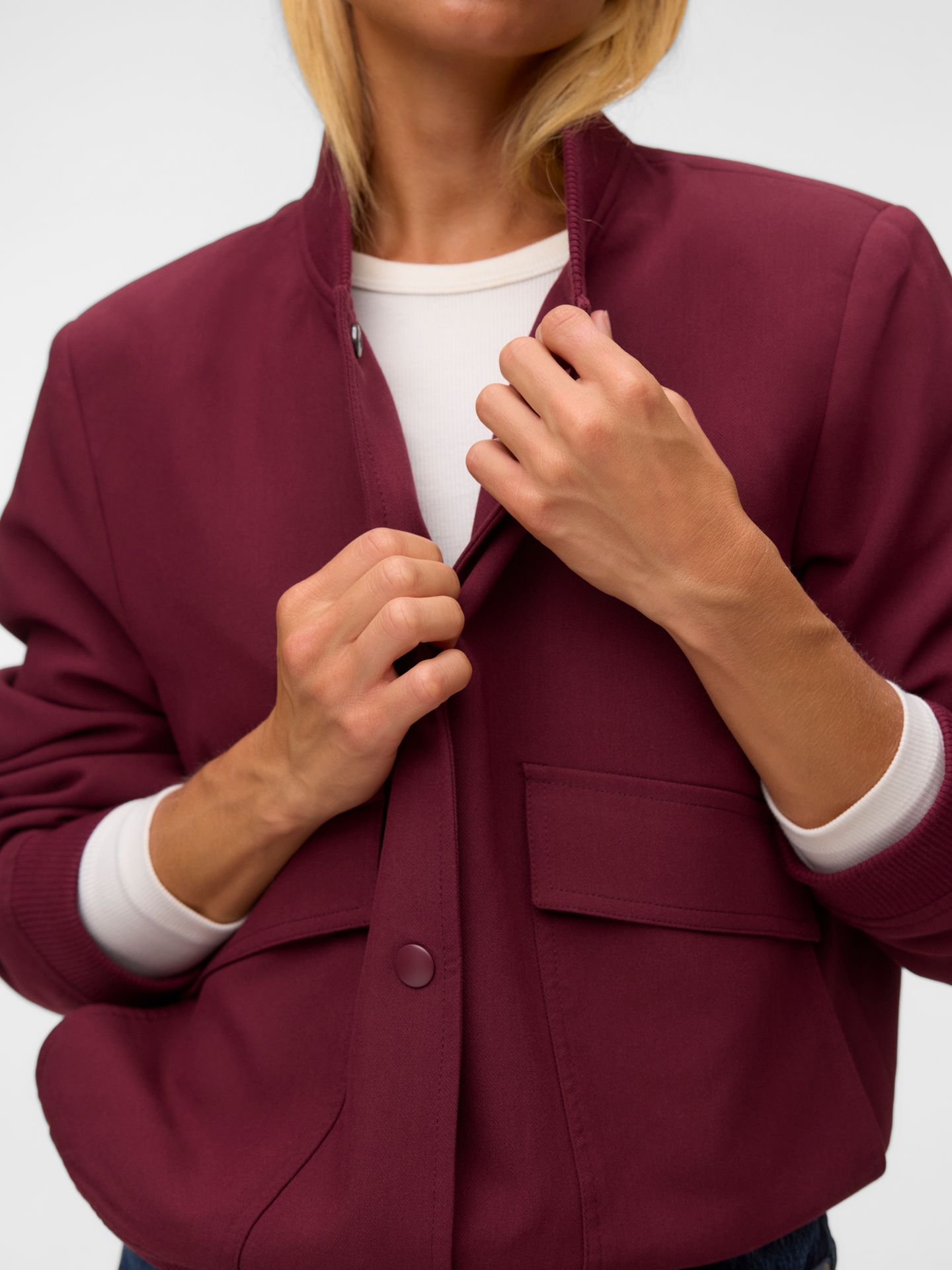 Vero Moda VMAMALA SHORT JACKET NOOS Windsor Wine 2900168198015