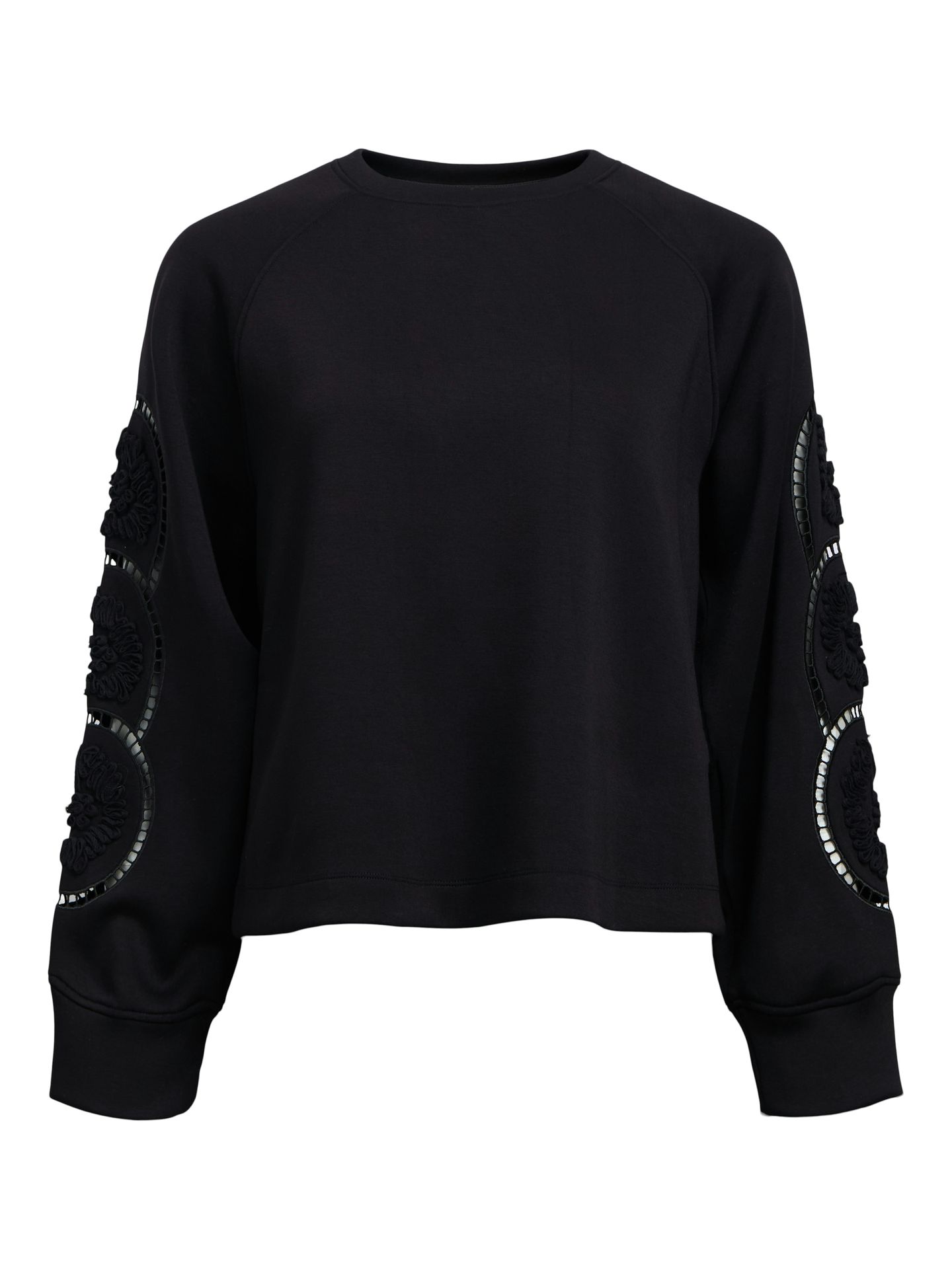 Object OBJDORINA LO L/S SWEAT TOP REP Black 00110487-EKA22000400000001