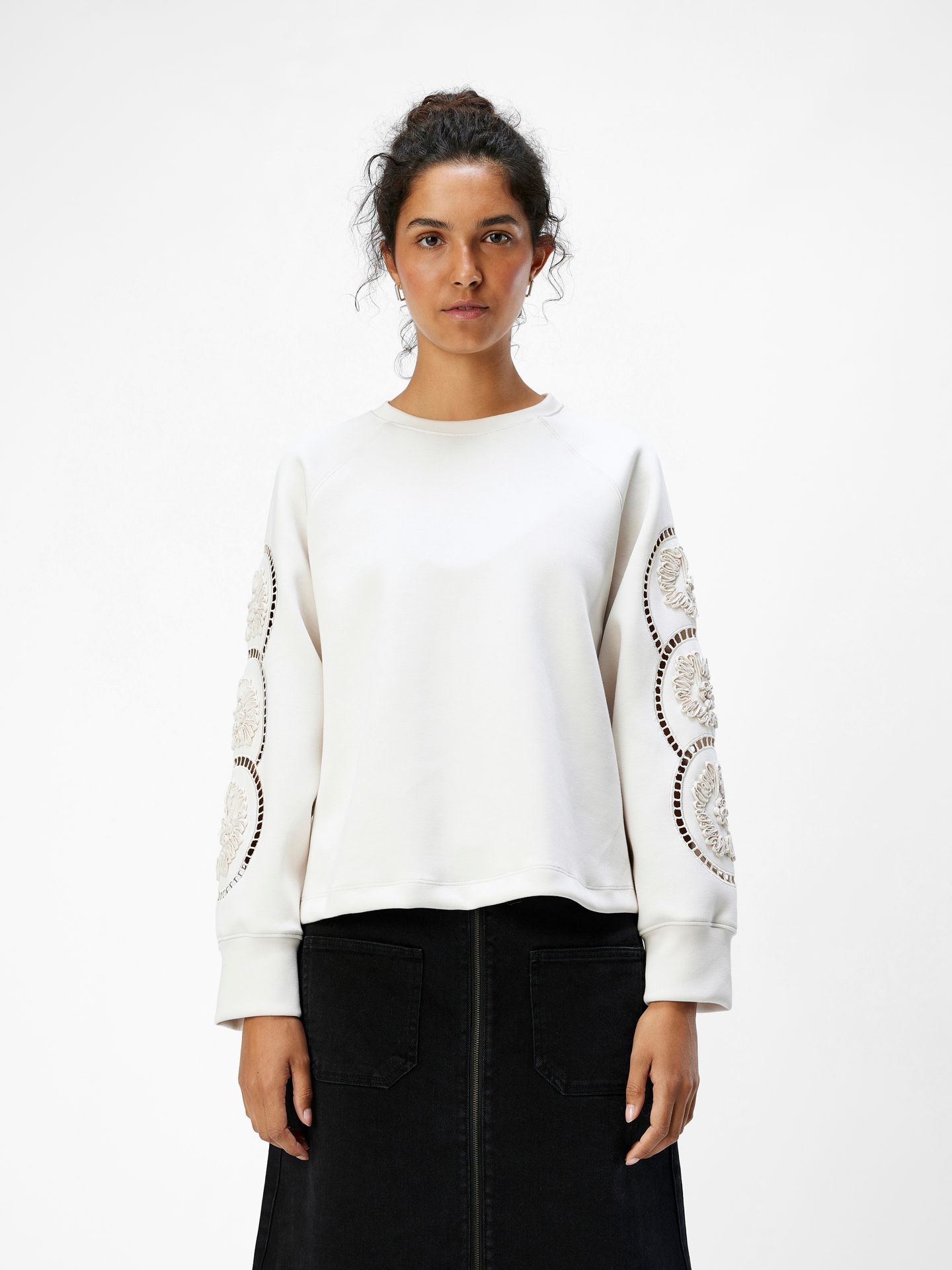 OBJDORINA LO L/S SWEAT TOP REP