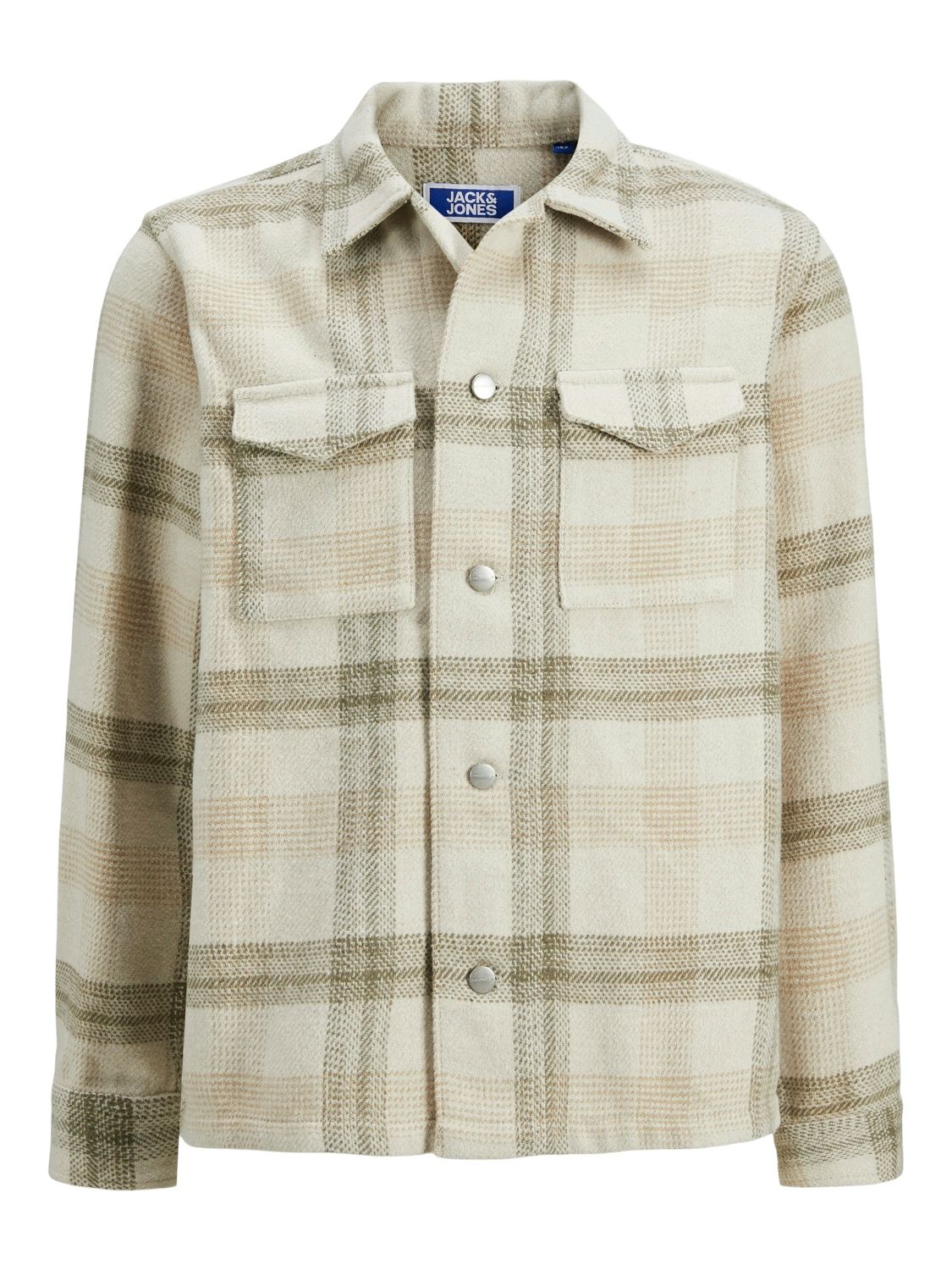 Jack & Jones JORVESTERBRO CHECK OVERSHIRT LS JNR Antique White 2900151078041