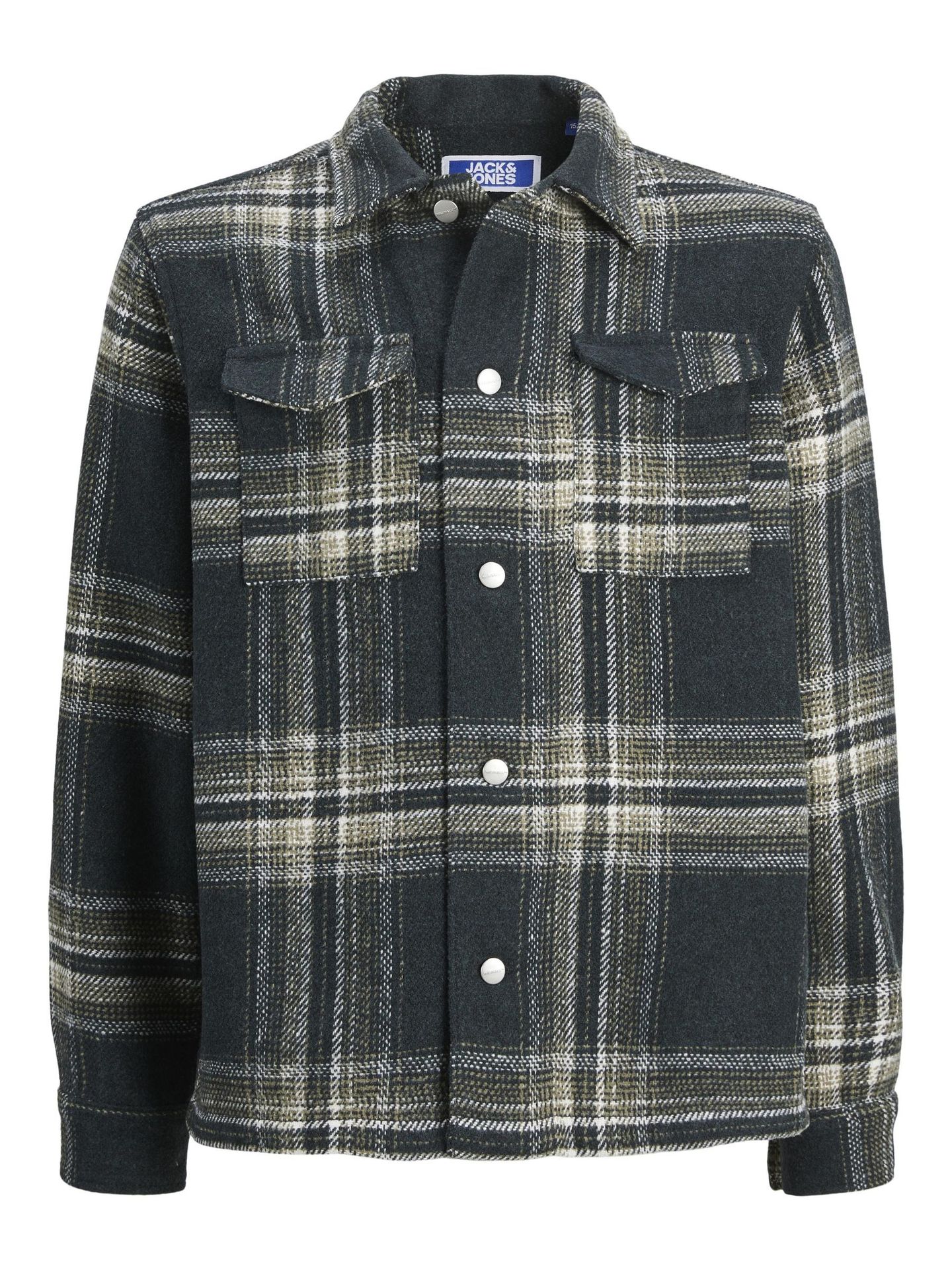 Jack & Jones JORVESTERBRO CHECK OVERSHIRT LS JNR Forest River 2900151073015