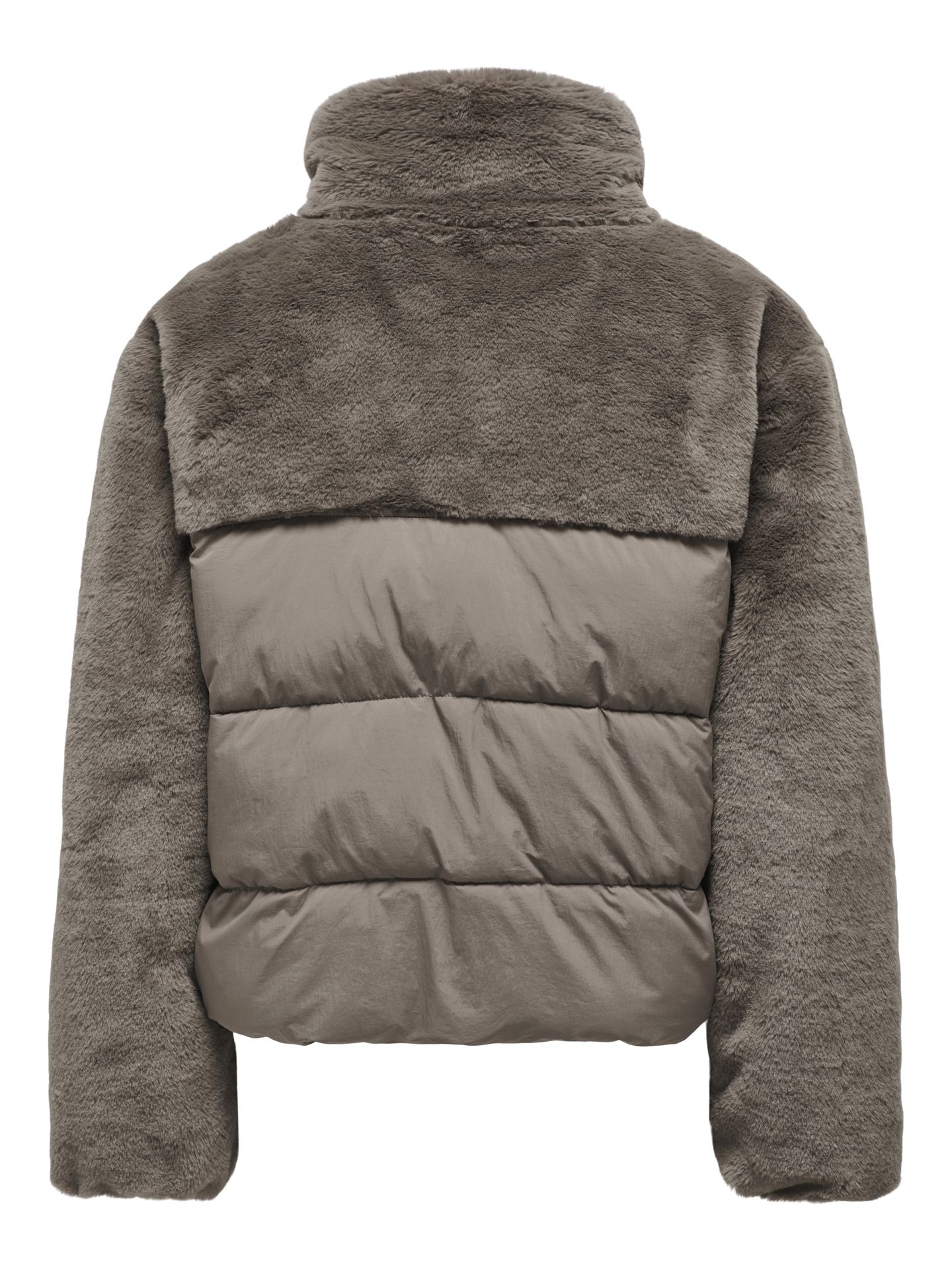 Only ONLWANJA FUR PUFFER MIX JACKET CC O Walnut 2900151135034