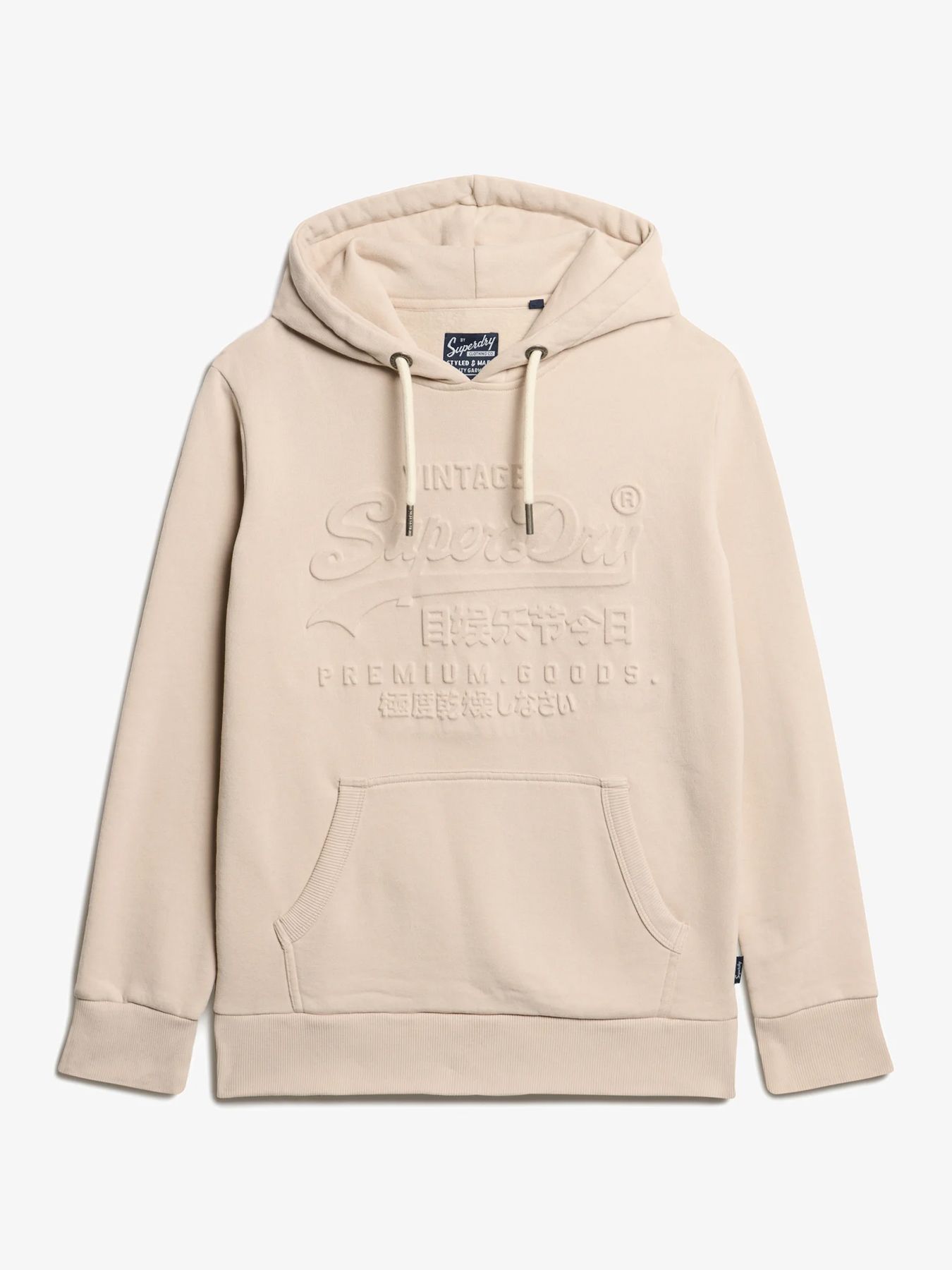 Superdry Embossed vl graphic hoodie Chateau Grey 2900151143077