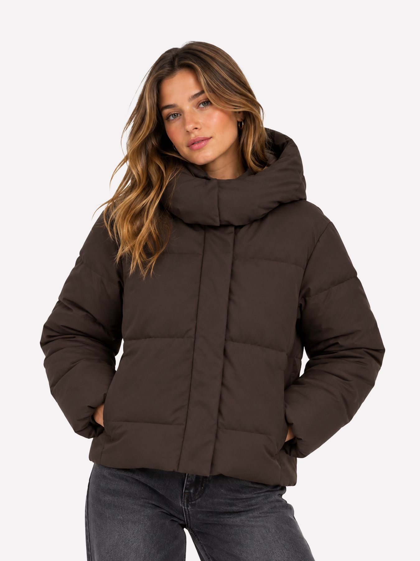 Vero Moda VMGRETAKYLIE SHORT COATED JACKET NO Chocolate Torte 00110539-EKA26011400003061