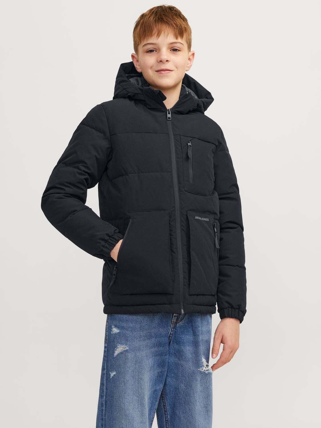 Jack & Jones JJEOTTO PUFFER JACKET SN JNR Black/VOLUME 2900151178024