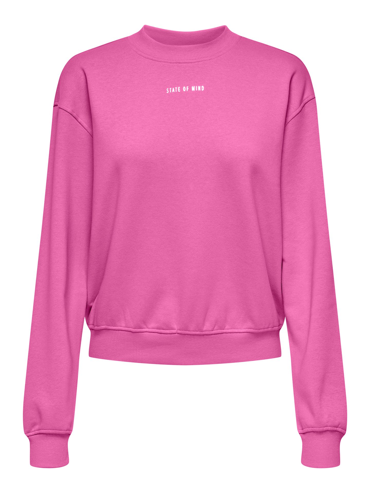 Only ONLTANJA L/S FOIL O-NECK BOX SWT Super Pink/Fame 00110553-EKA26011400001093