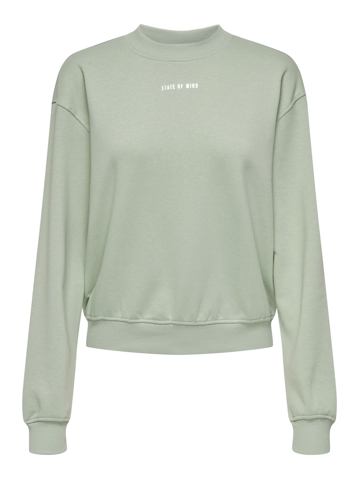 Only ONLTANJA L/S FOIL O-NECK BOX SWT Aqua Gray/Fame 2900151167059