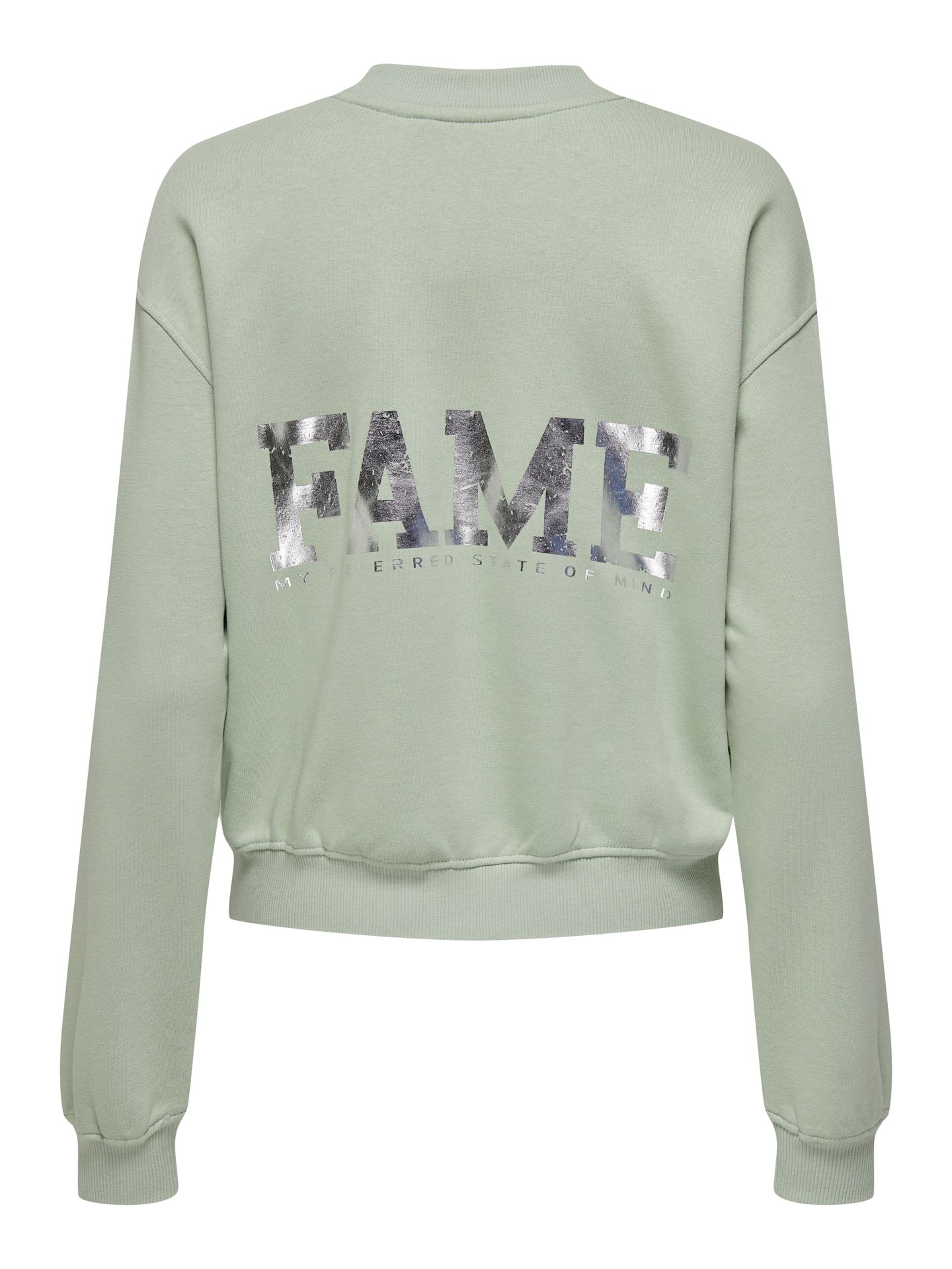 Only ONLTANJA L/S FOIL O-NECK BOX SWT Aqua Gray/Fame 2900151167059
