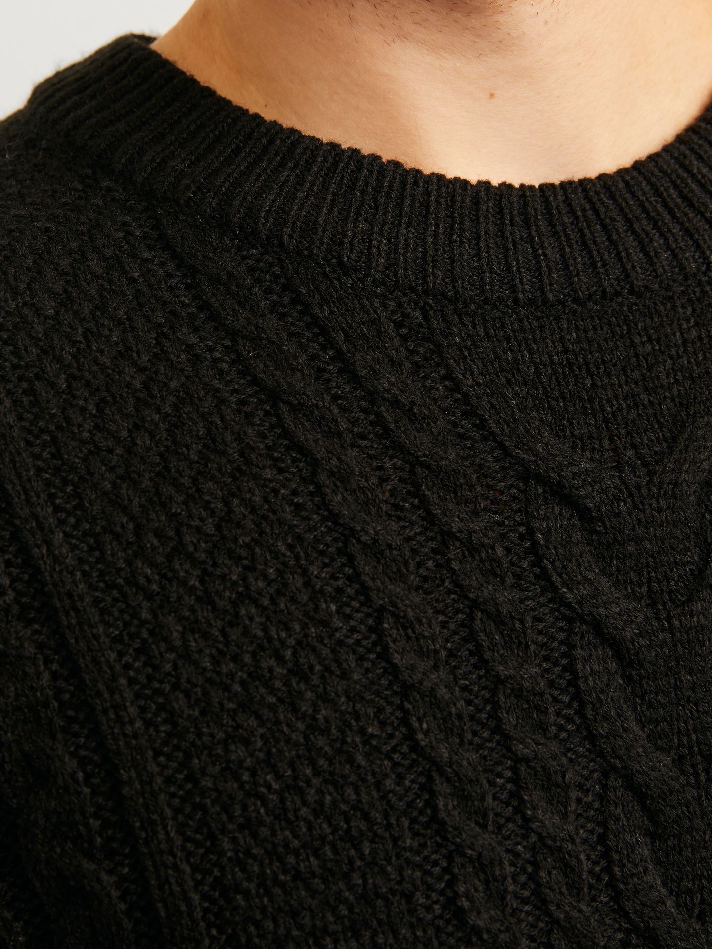 Jack & Jones JJCRAIG KNIT CREW NECK AW24 Black 2900151234027