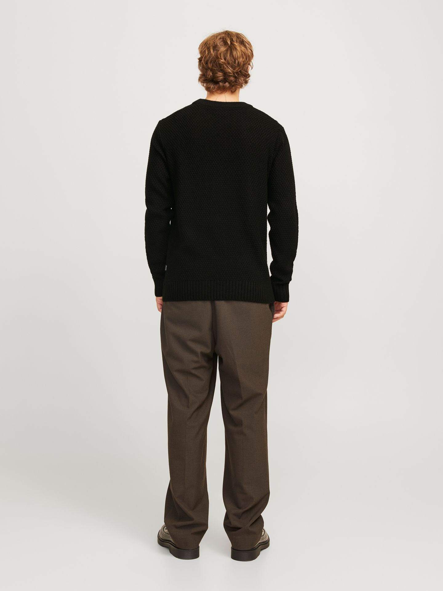 Jack & Jones JJCRAIG KNIT CREW NECK AW24 Black 2900151234027