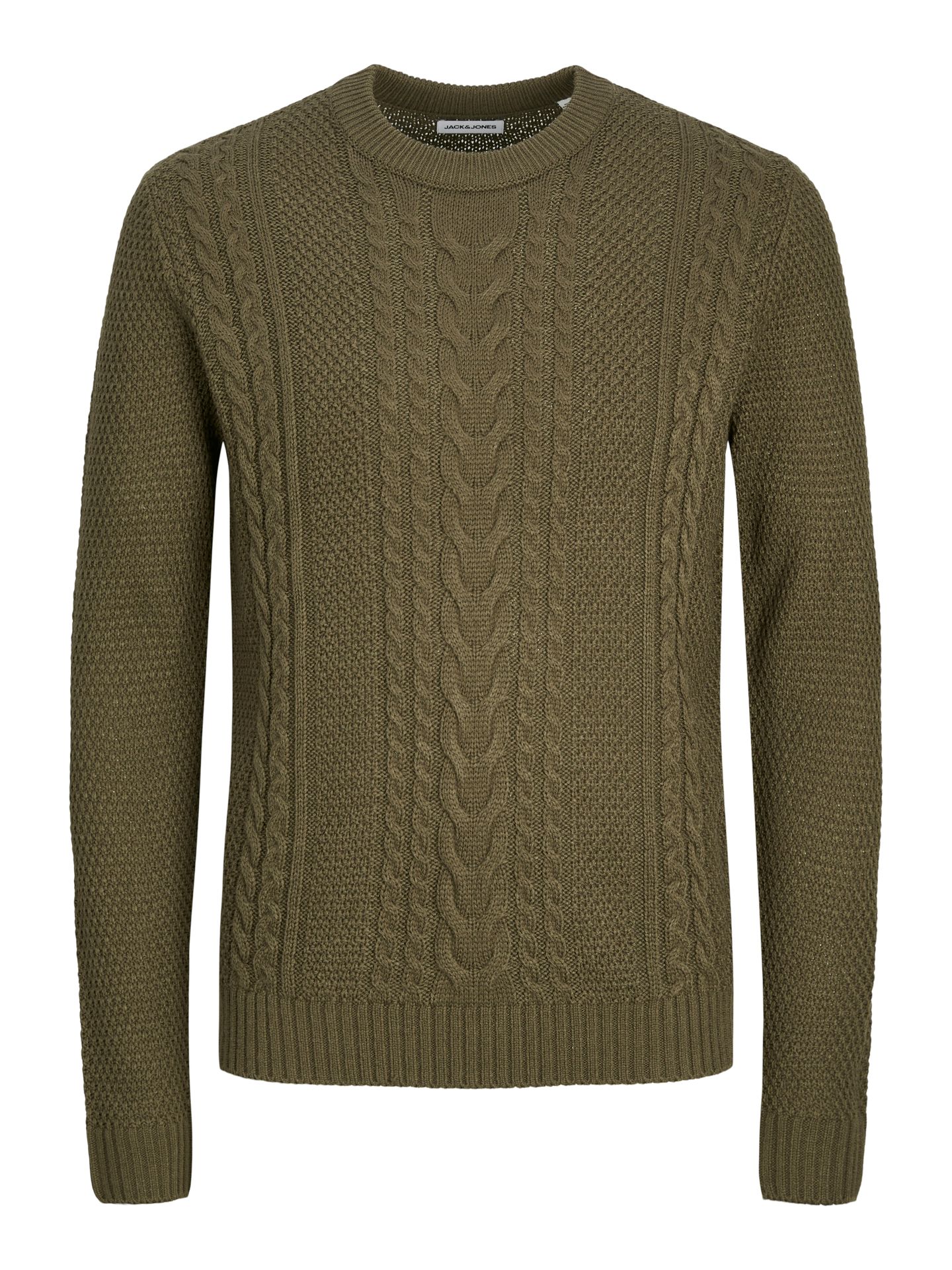 Jack & Jones JJCRAIG KNIT CREW NECK AW24 Canteen 00110558-EKA26011400002403