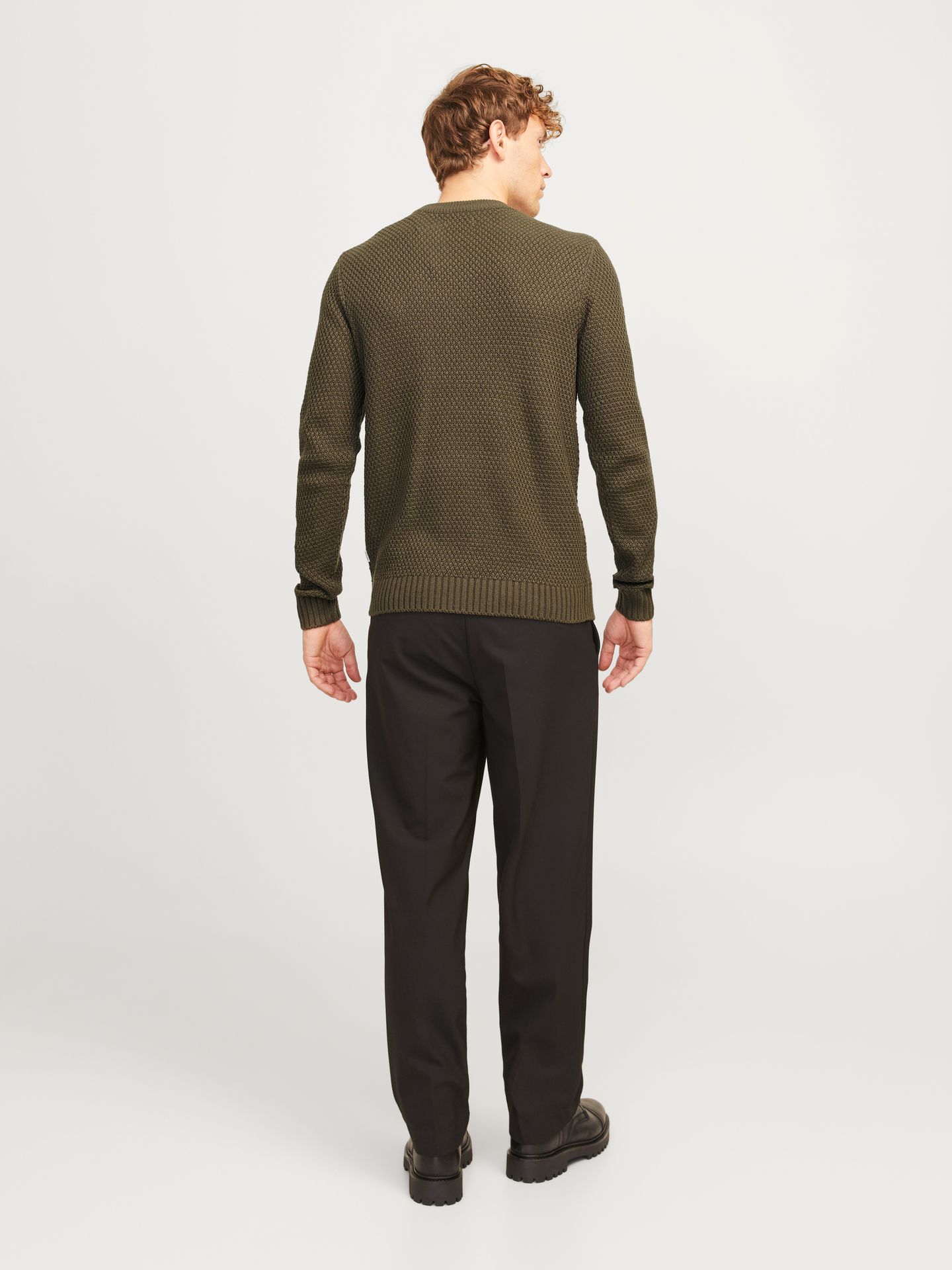 Jack & Jones JJCRAIG KNIT CREW NECK AW24 Canteen 2900151235024