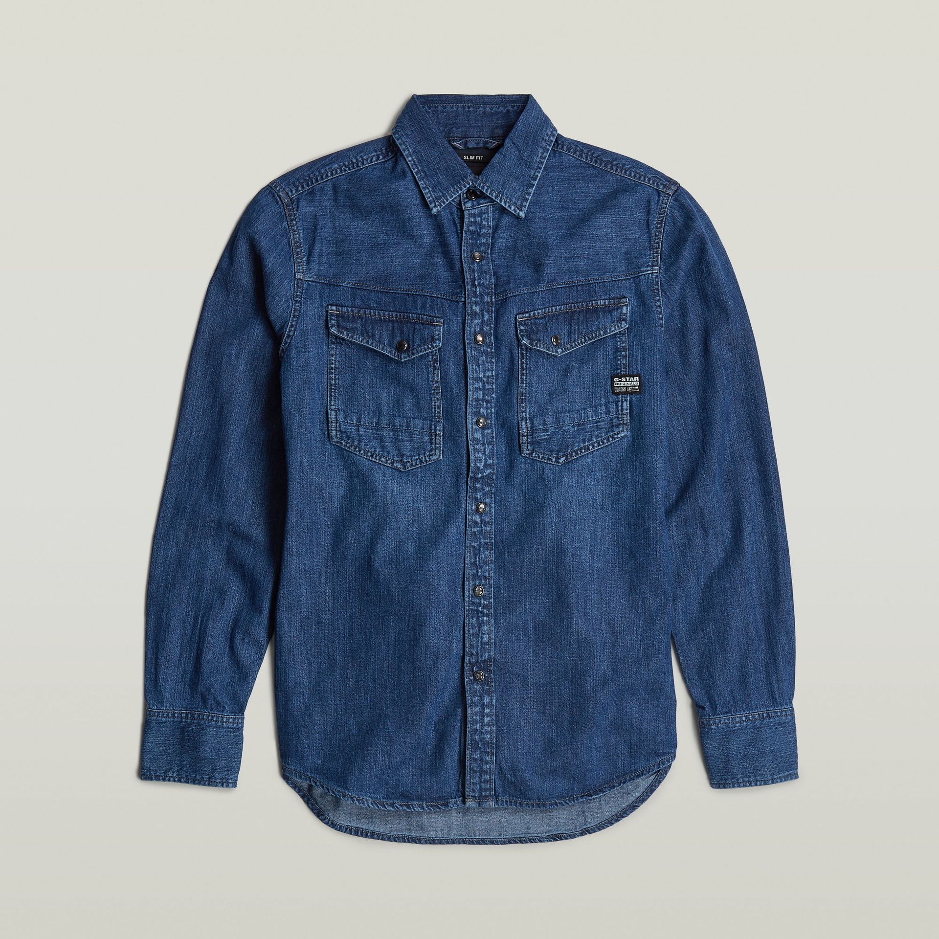 G-star Raw Dakota slim shirt l\s G749 worn in windward 2900151201081