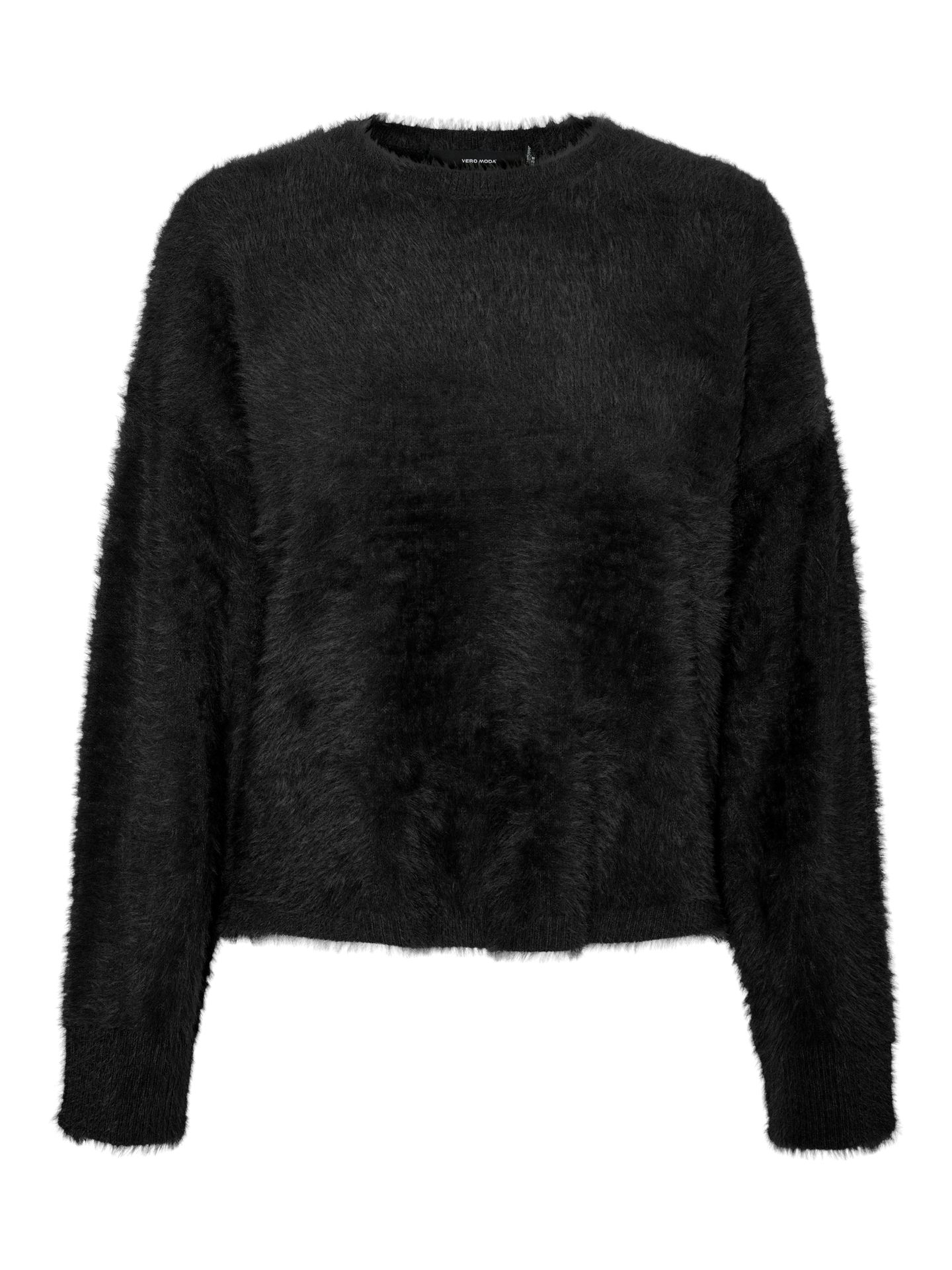 Vero Moda VMALINA LS O-NECK BOXY PULLOVER BOO Black 2900151742010