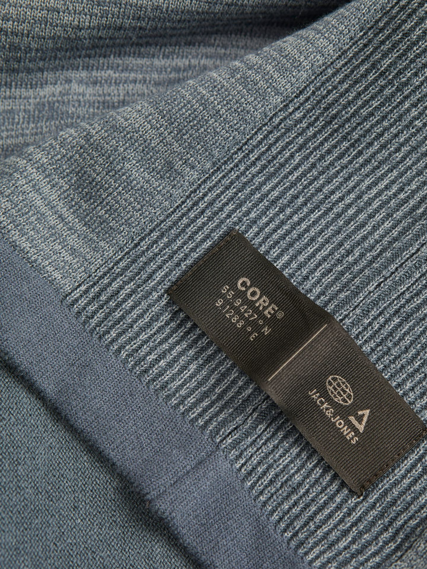 Jack & Jones JCOMACE KNIT HALF ZIP SMU Midnight Navy/Melange 2900151210021