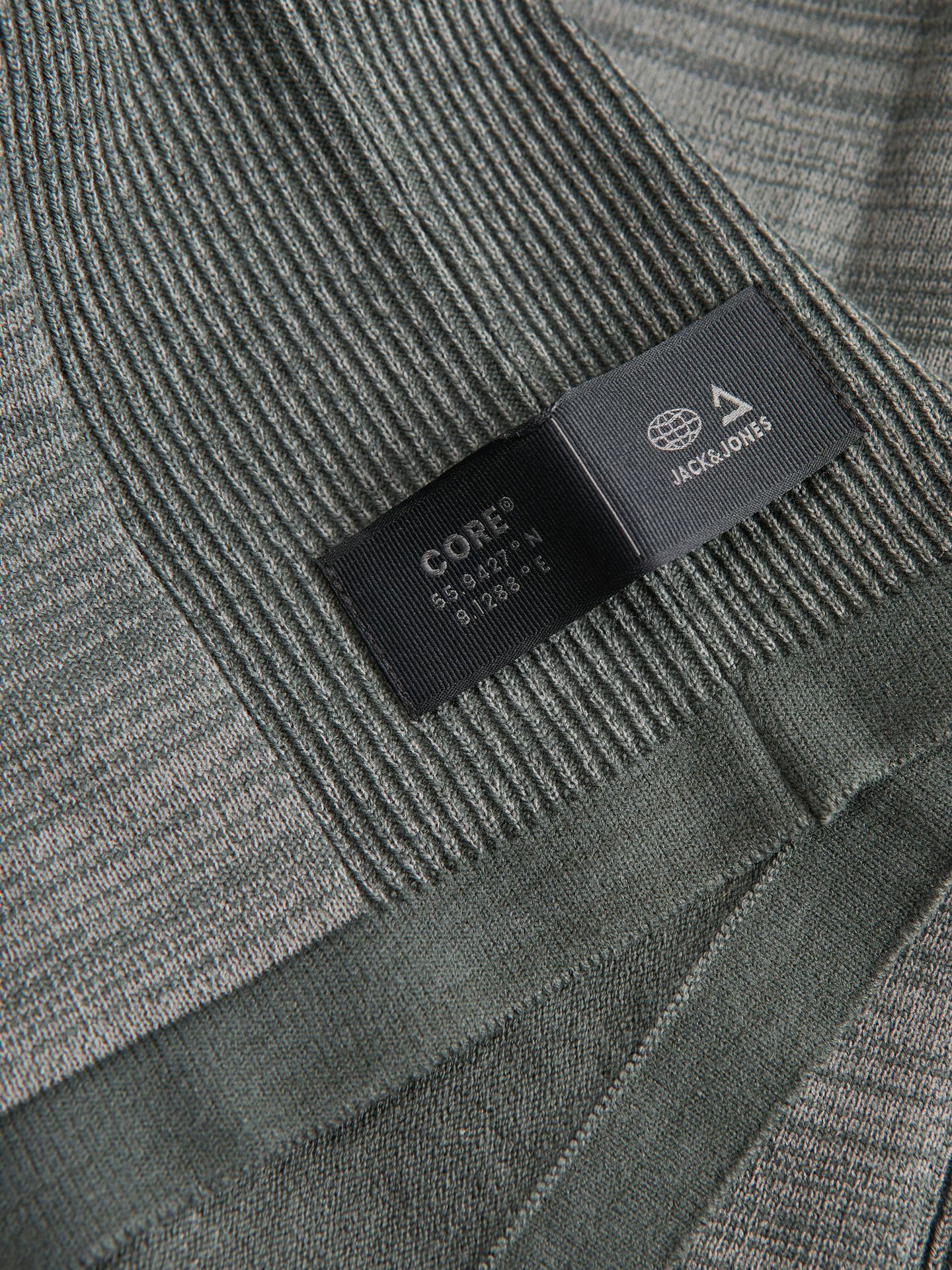 Jack & Jones JCOMACE KNIT HALF ZIP SMU Urban Chic/Melange 2900151211059