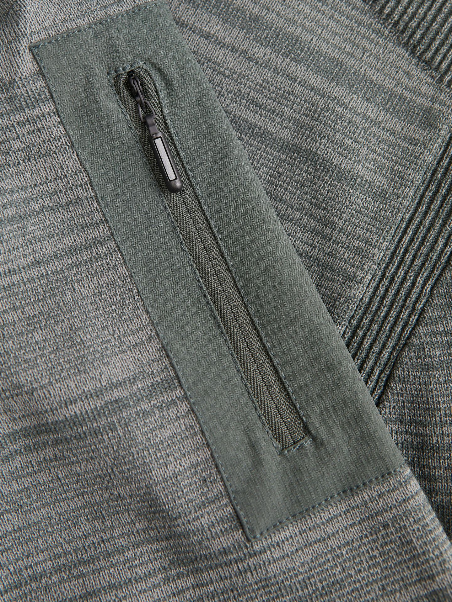 Jack & Jones JCOMACE KNIT HALF ZIP SMU Urban Chic/Melange 2900151211059