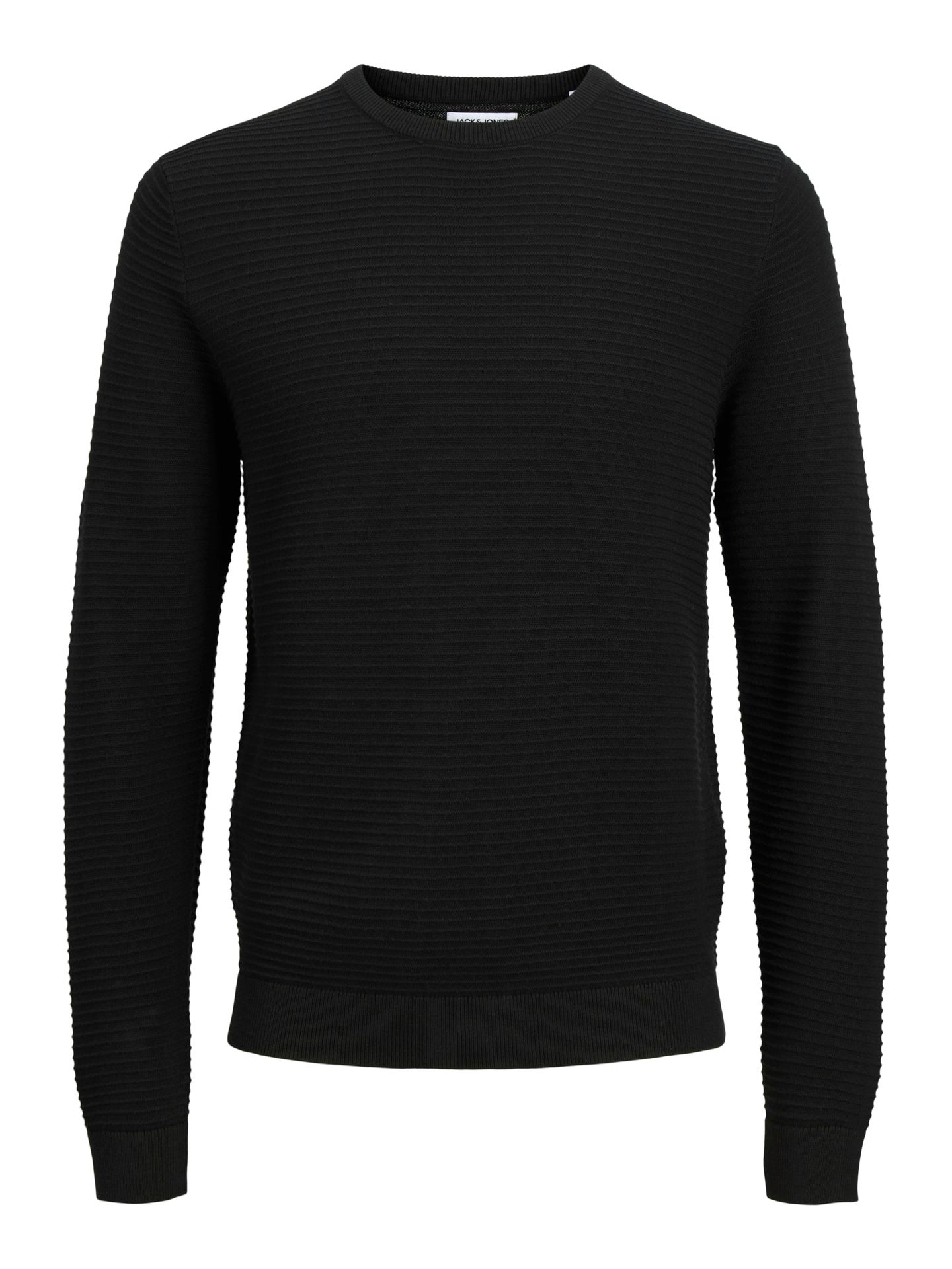 Jack & Jones JJOTTO KNIT CREW NECK LN Black 00110579-EKA26011400000232