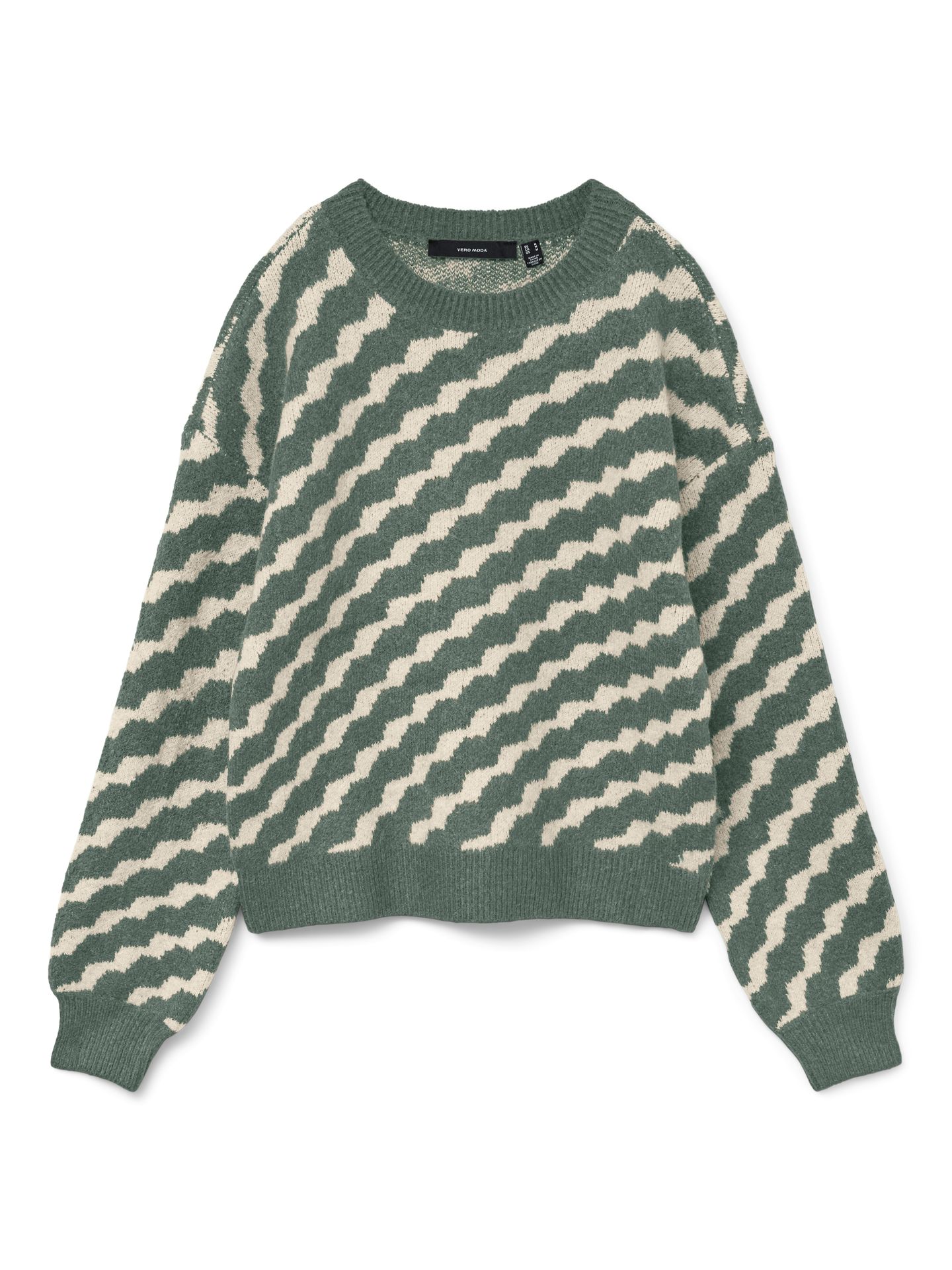 Vero Moda VMLARA LS O-NECK PULLOVER BOO REP Laurel Wreath/W. BIRCH WAVE PATTERN 00110585-EKA26011400003093