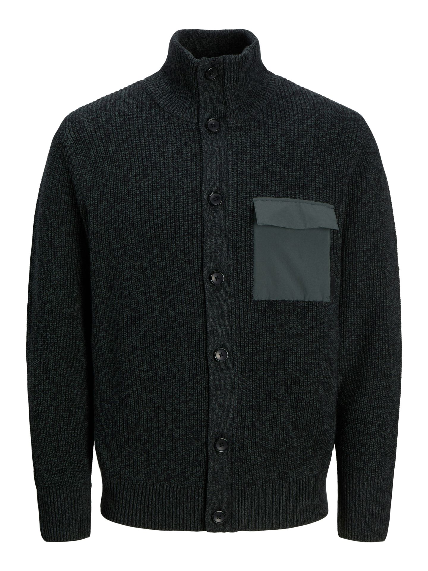 Jack & Jones JCOMACE KNIT CARDIGAN SMU Urban Chic/W. Black 2900151309053