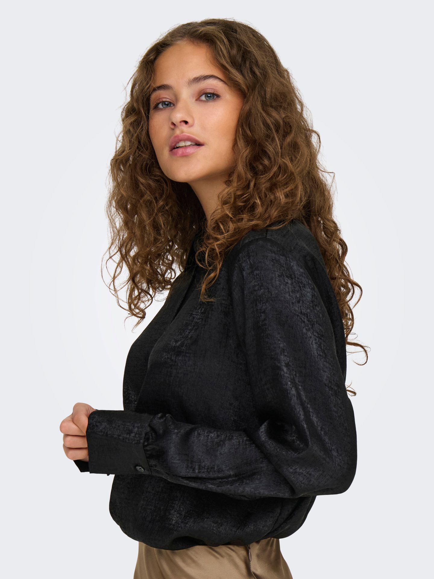 Only ONLLIDA L/S LOOSE SHIRT PTM Black/LEO AOP 2900151283025