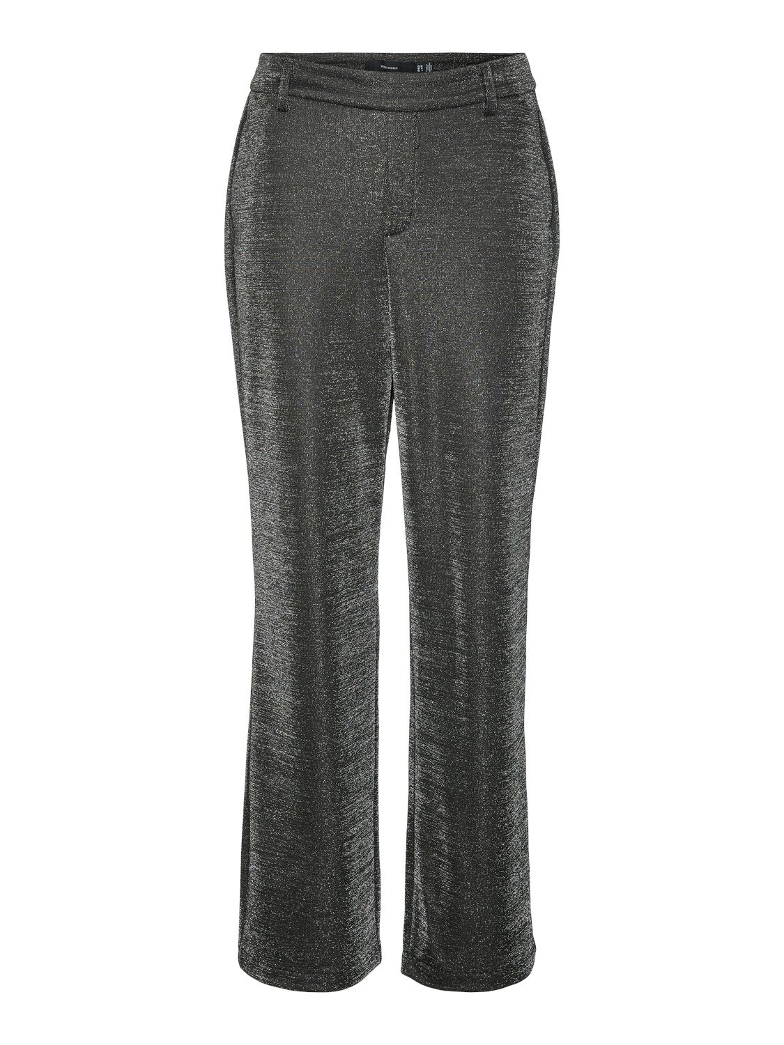 Vero Moda VMSHALI MW STRAIGHT SHINY PANT Black/COATED 2900151287047