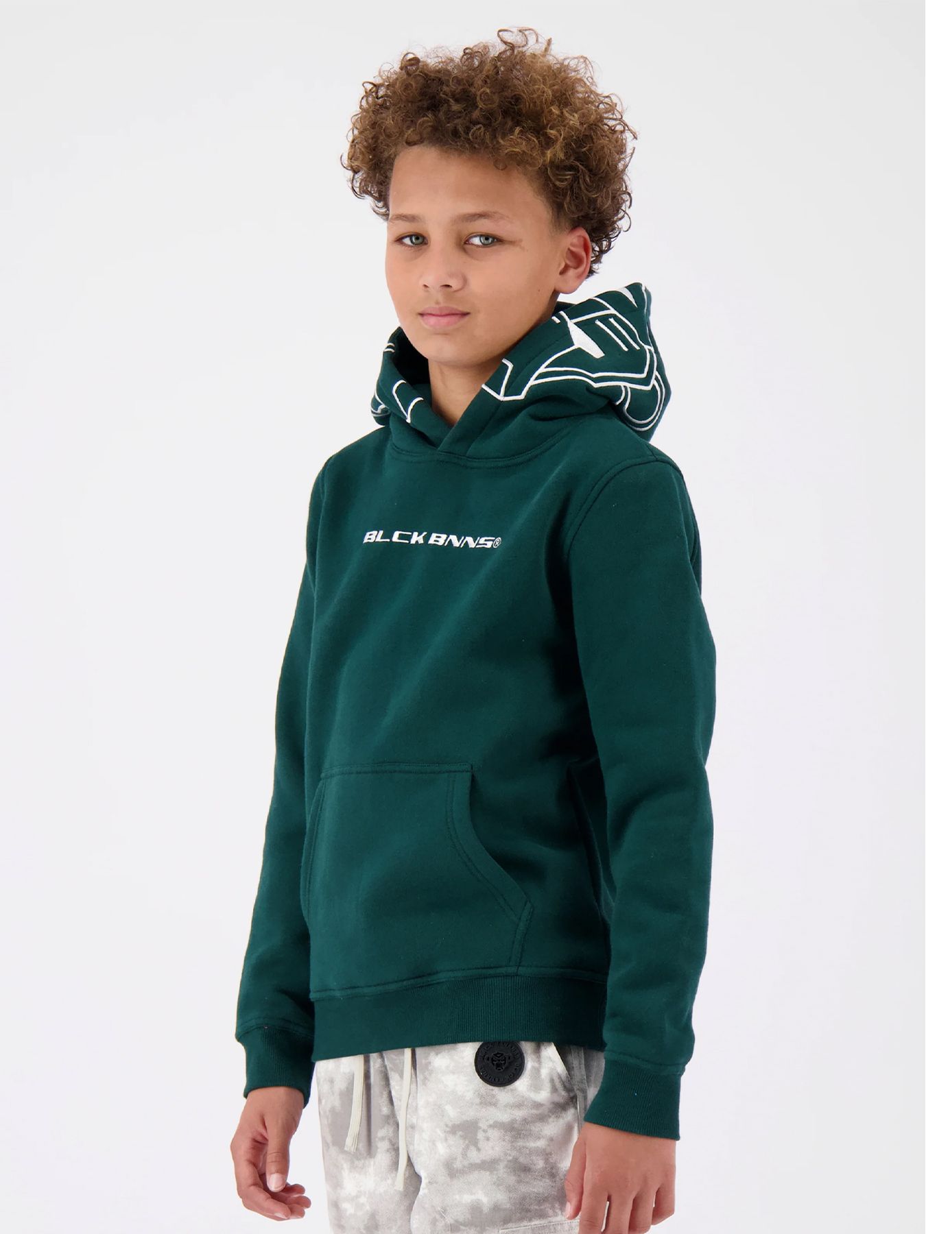 Black Bananas jr.Incognito hoodie PINE GREEN 2900151327033