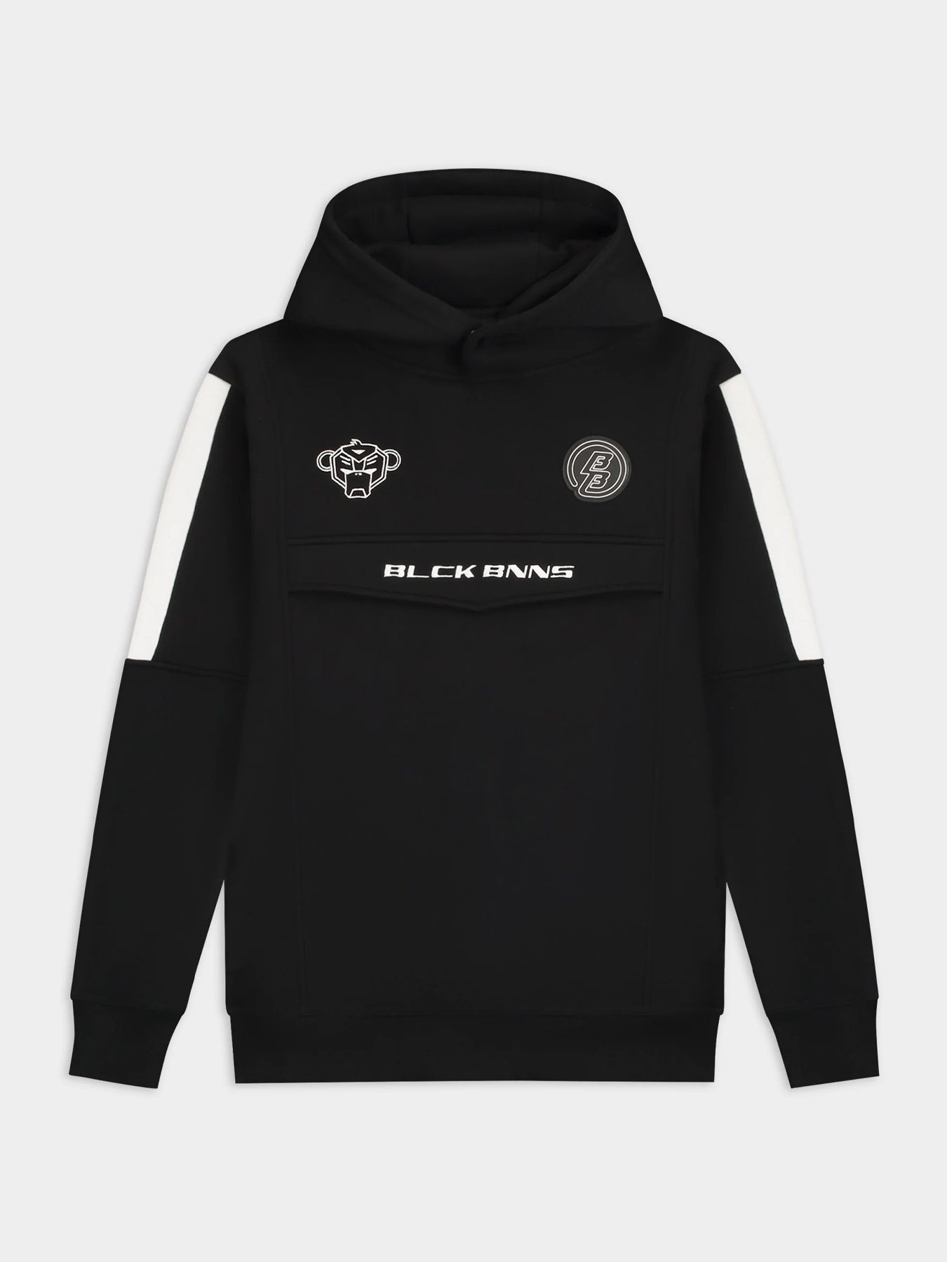 Black Bananas Jr.Anorak stripe hoodie Black 2900151328030 Black Bananas Jr.Anorak stripe hoodie Black 2900151328030