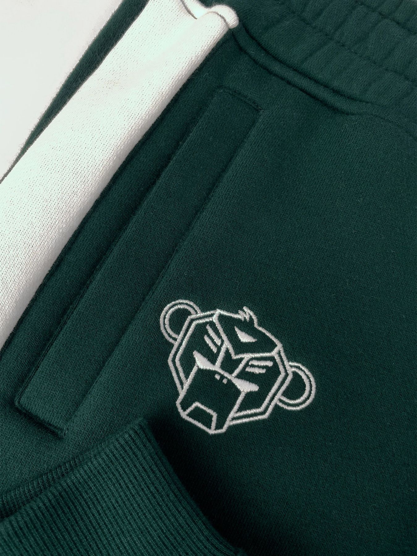 Black Bananas Jr.stripe sweatpants PINE GREEN 2900151331016