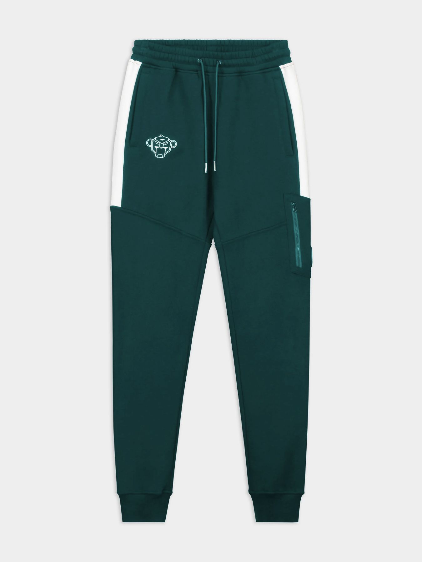 Black Bananas Jr.stripe sweatpants PINE GREEN 2900151331016