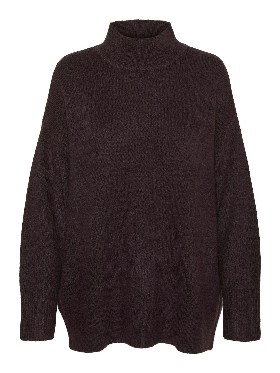 Vero Moda VMPHILLIS LS HIGHNK LONG PULLOVER G Plum Perfect/MELANGE 2900151335021