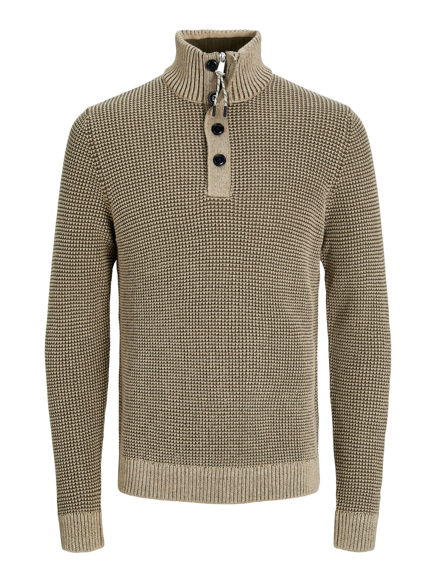 Jack & Jones JJERIK KNIT HIGH NECK PACK Crockery/Twist w. Canteen. Button P 2900151355043