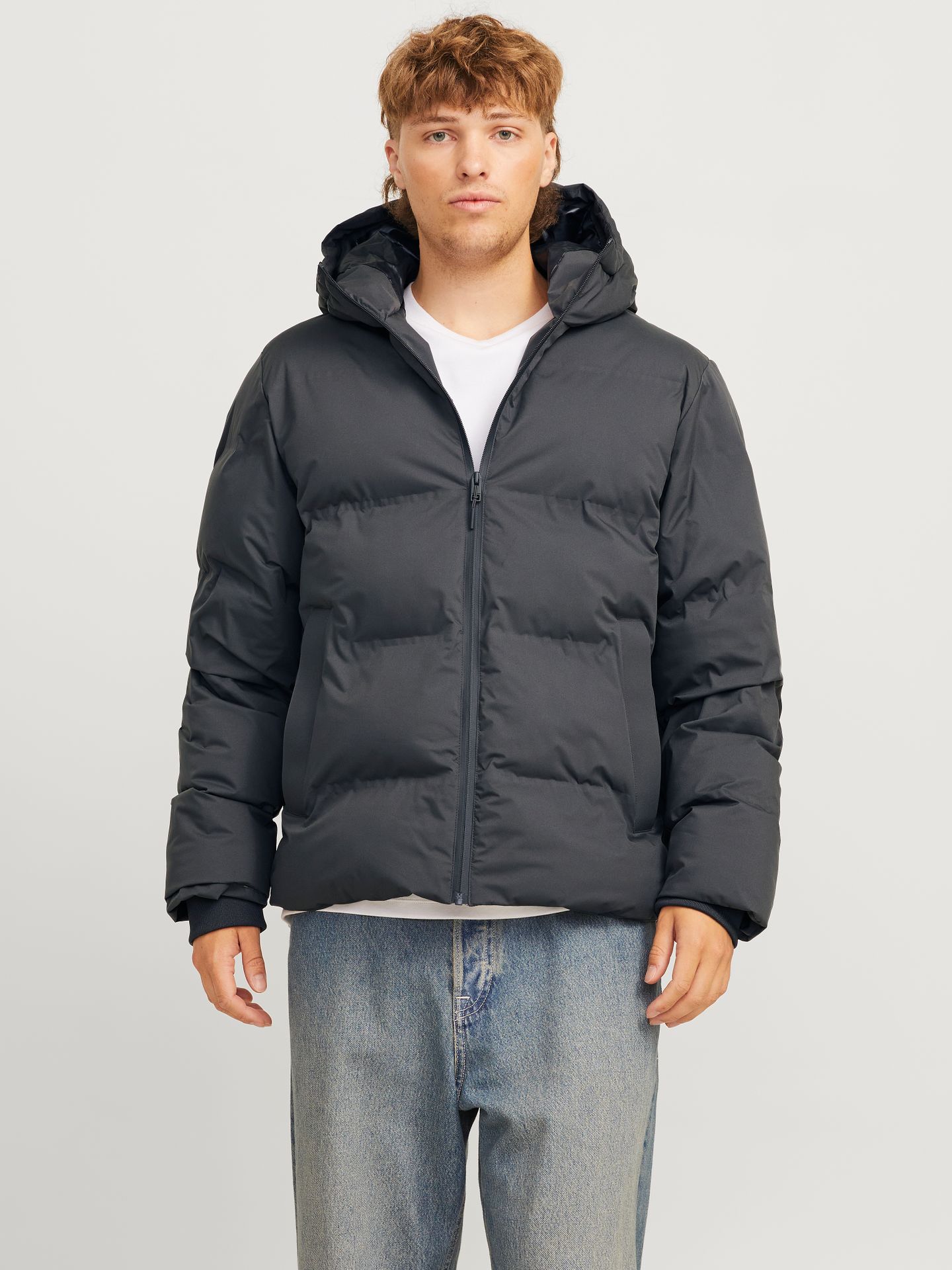 Jack & Jones JJPAYNE PUFFER JACKET Asphalt 2900151747039