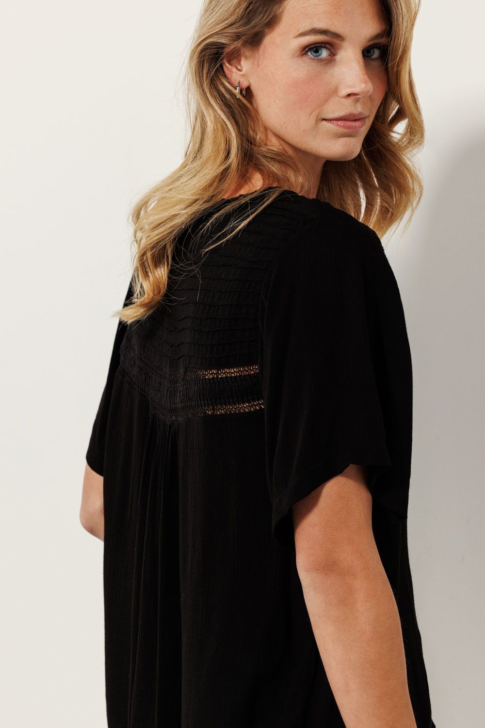 Tramontana V-Neck Blouse Black 009000 2900151425012