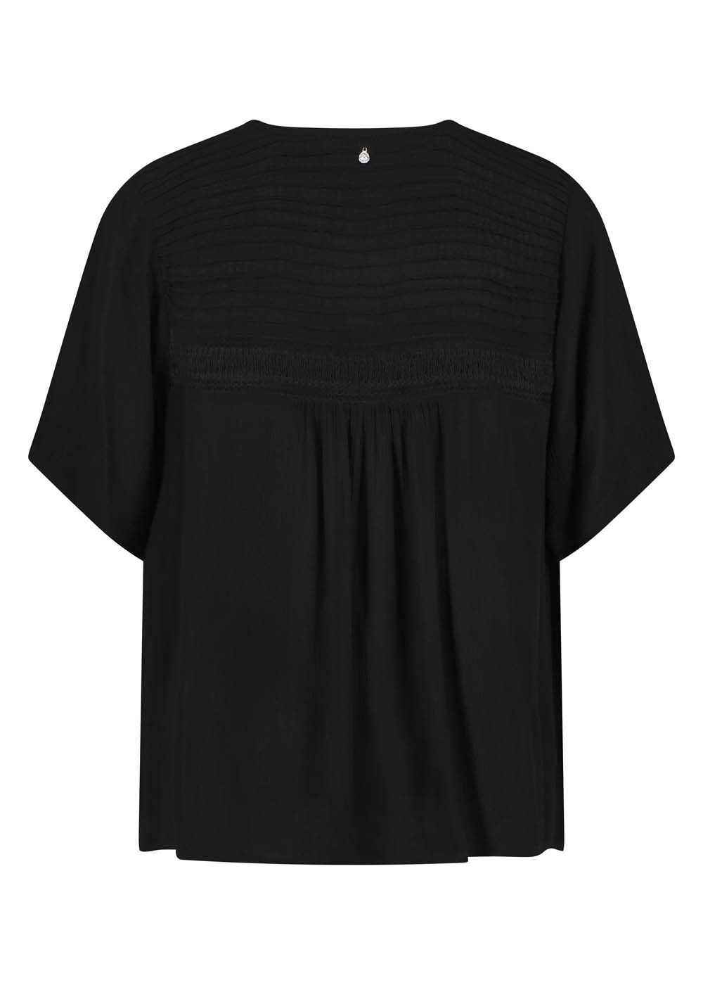 Tramontana V-Neck Blouse Black 009000 2900151425012