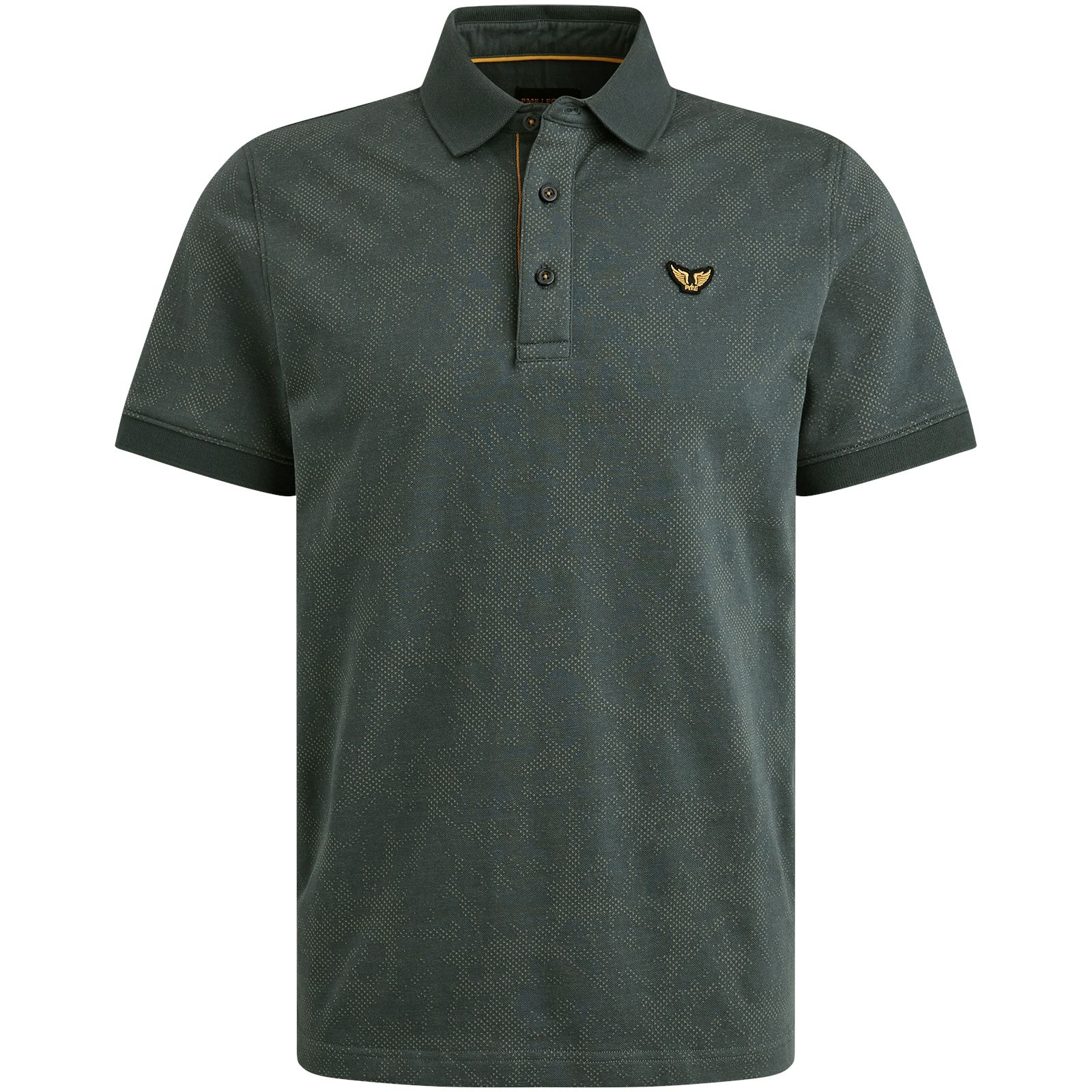 Pme Legend Short sleeve polo fine pique aop Dark Slate 2900151440053