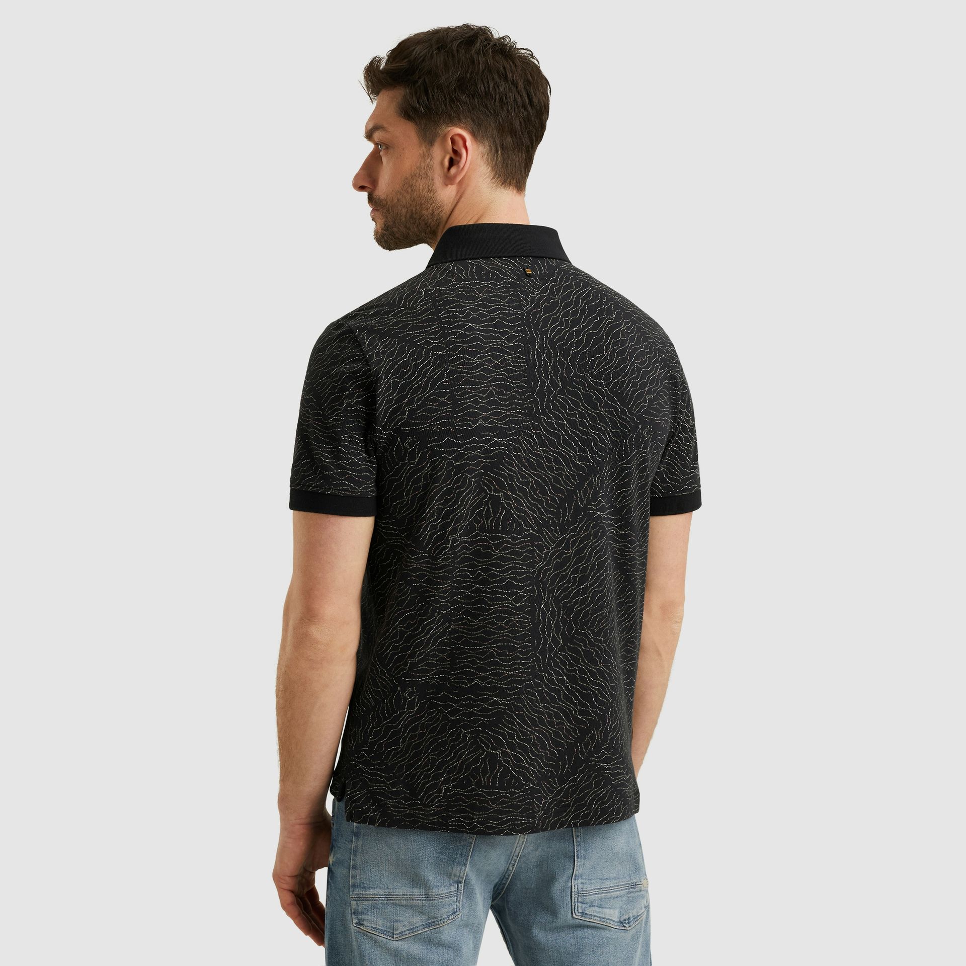 Pme Legend Short sleeve polo fine pique aop Salute 2900151442019