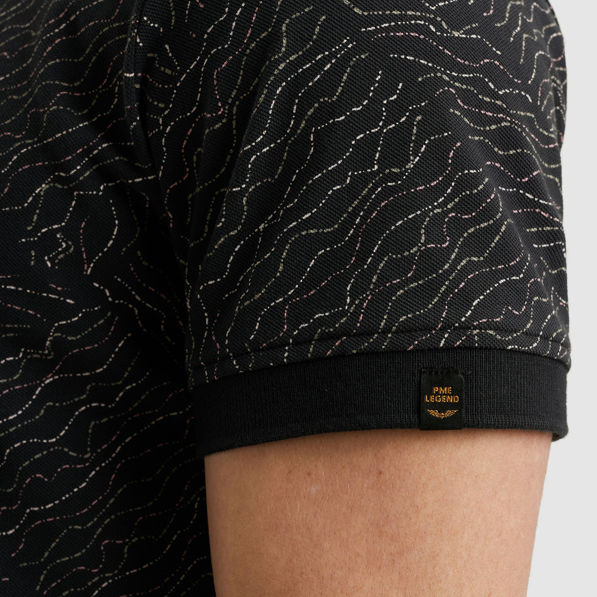 Pme Legend Short sleeve polo fine pique aop Salute 2900151442019