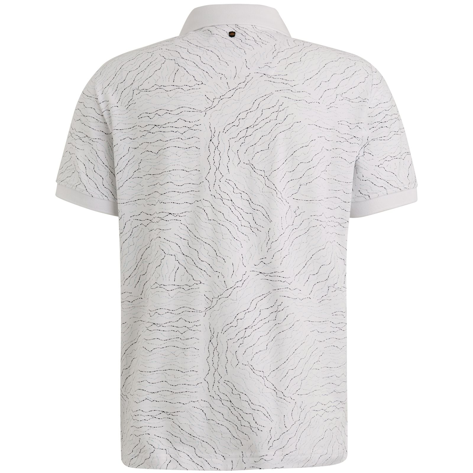 Pme Legend Short sleeve polo fine pique aop Bright White 2900151441036