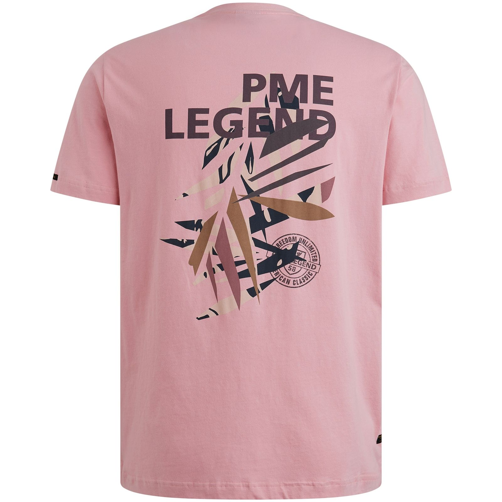 Pme Legend Short sleeve r-neck single jersey Moonlight Mauve 2900151447045