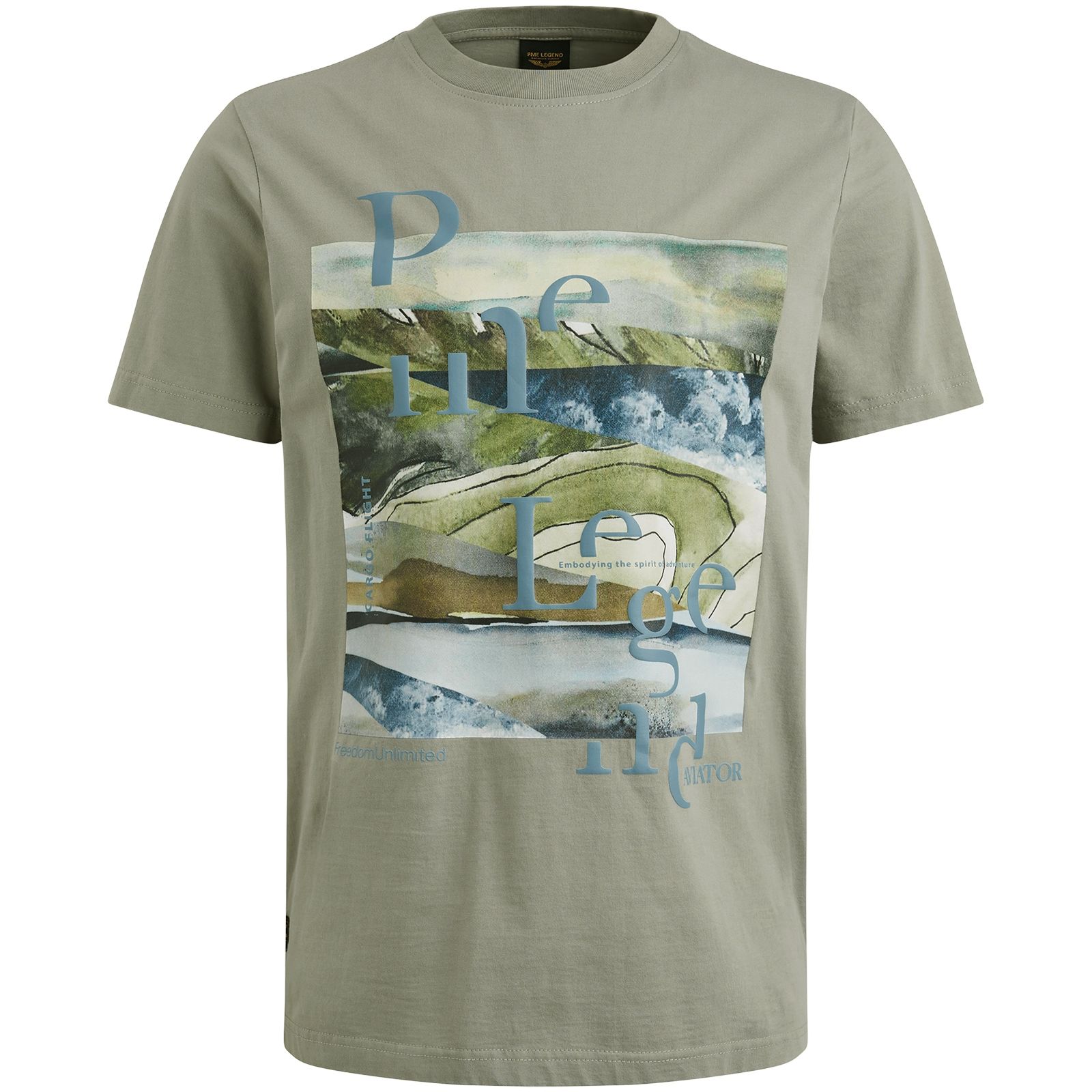 Pme Legend Short sleeve r-neck single jersey Shadow 00110716-6170