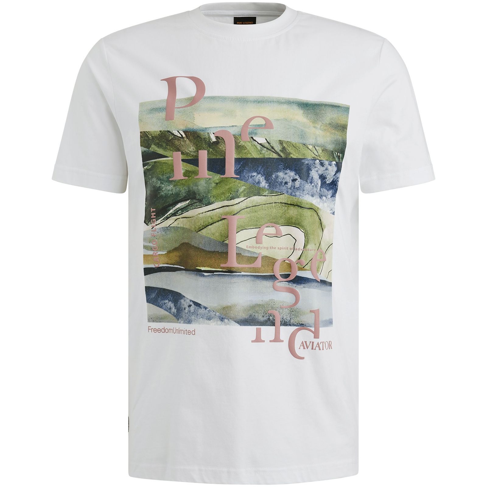 Pme Legend Short sleeve r-neck single jersey Bright White 00110716-7003