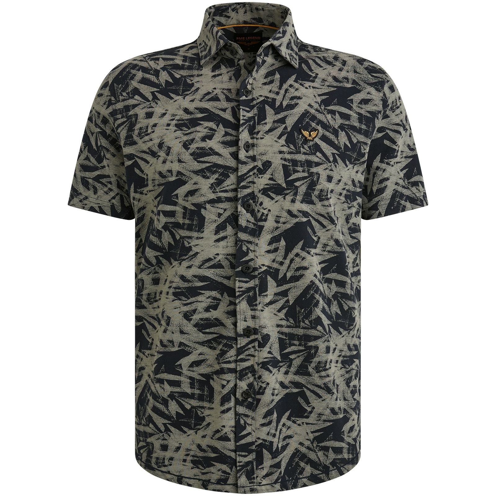 Pme Legend Short Sleeve Shirt Print on Jersey Salute 00110719-5281