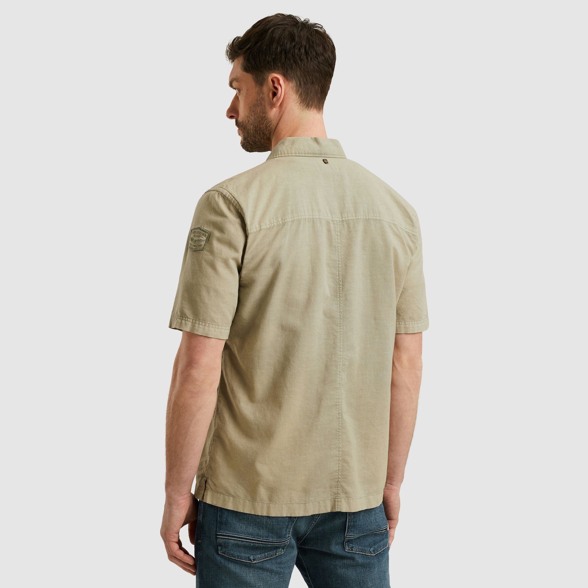 Pme Legend Short Sleeve Shirt Ctn linen Shadow 2900151462031