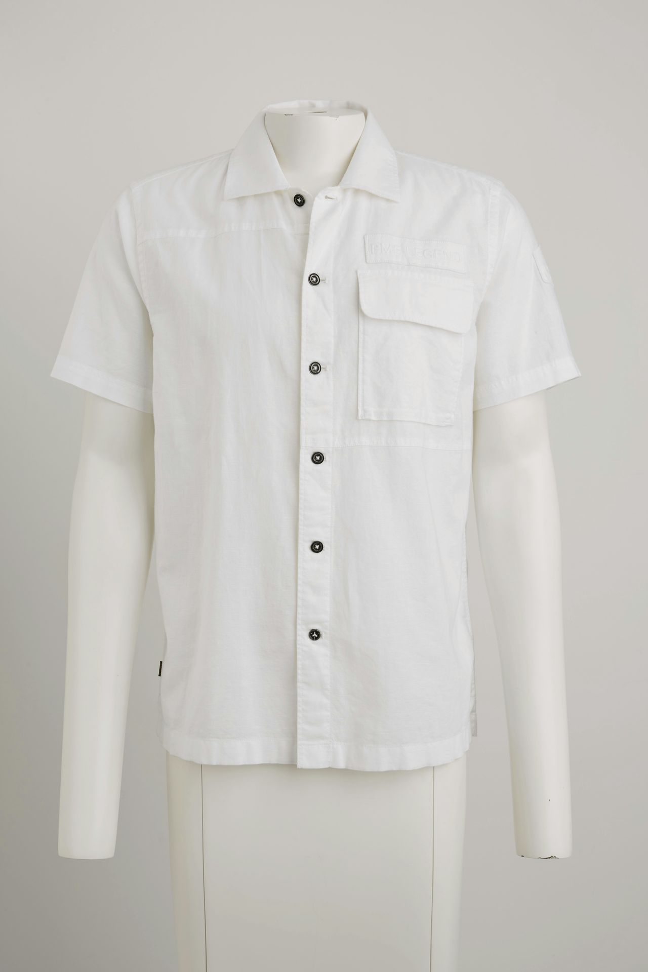 Pme Legend Short Sleeve Shirt Ctn linen Bright White 00110720-7003
